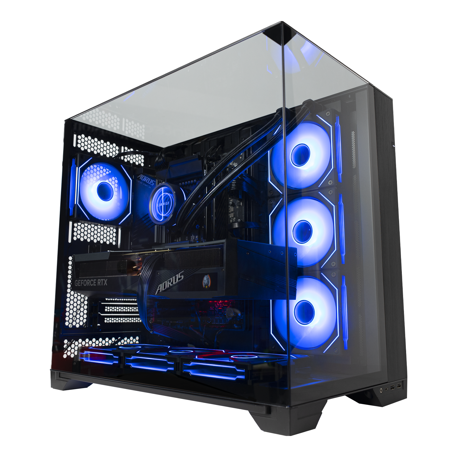 BREUNOR STREAMEHOUSE - Gaming PC i9 14900K, RTX 4090 24GB, 32GB DDR5 6000MHz Ram, 2000GB NVMe SSD, 360mm LIAN-LI Trinity liquid heatsink, Windows 11 Professional