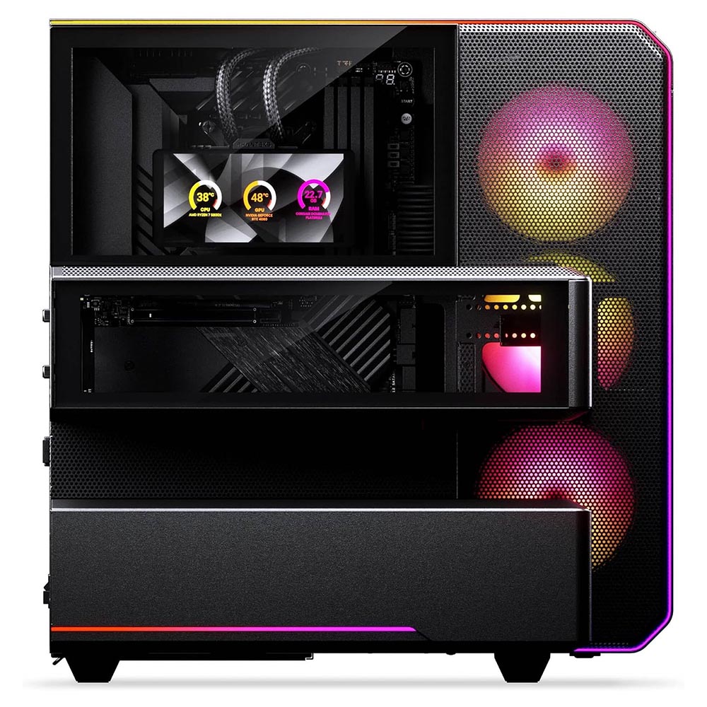 BREUNOR VLAD PREMIUM - PC Gaming Ryzen 9 9950X3D , RX 9070 XT 16GB, Ram 32Gb DDR5 6000MHz, SSD NVMe 2000GB Gen.5, AIO 360mm, Windows 11 pro