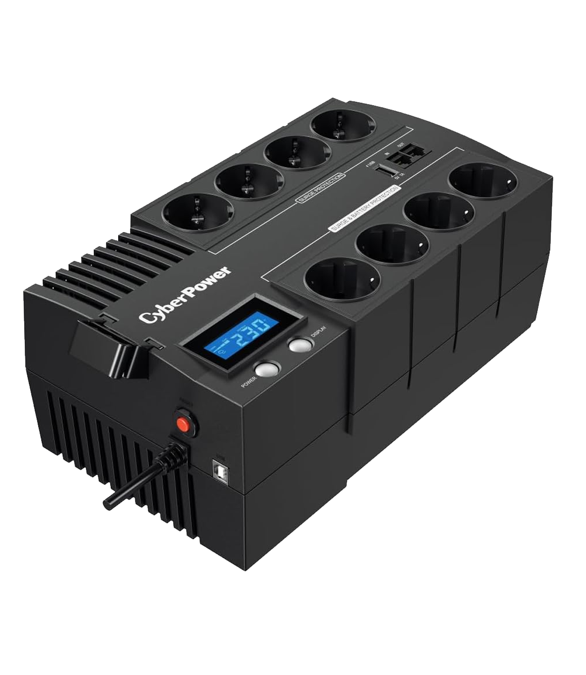 CyberPower BR1200ELCD Gruppo di Continuità (UPS) A linea interattiva 1200 VA 720 W 8 presa(e) AC, UPS per Computer , Gruppo di Continuità per PC