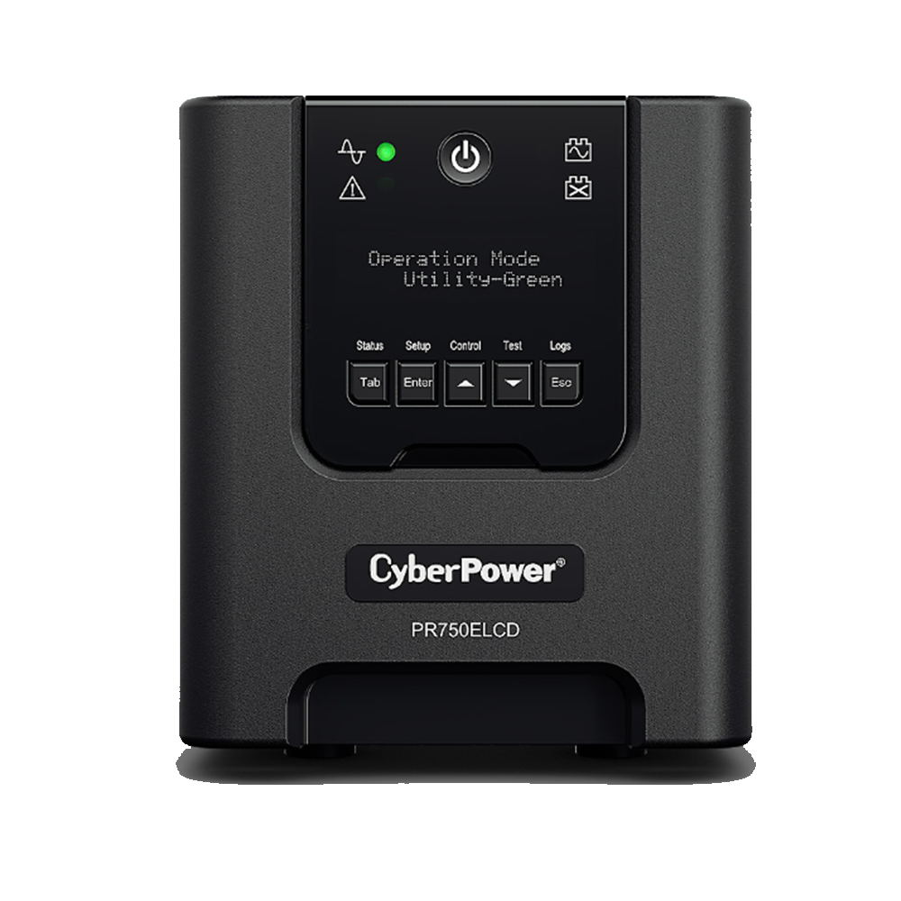 CyberPower PR750ELCD Gruppo di Continuità (UPS) A linea interattiva 750VA 675W 6 prese , UPS per Computer , Gruppo di Continuità per PC