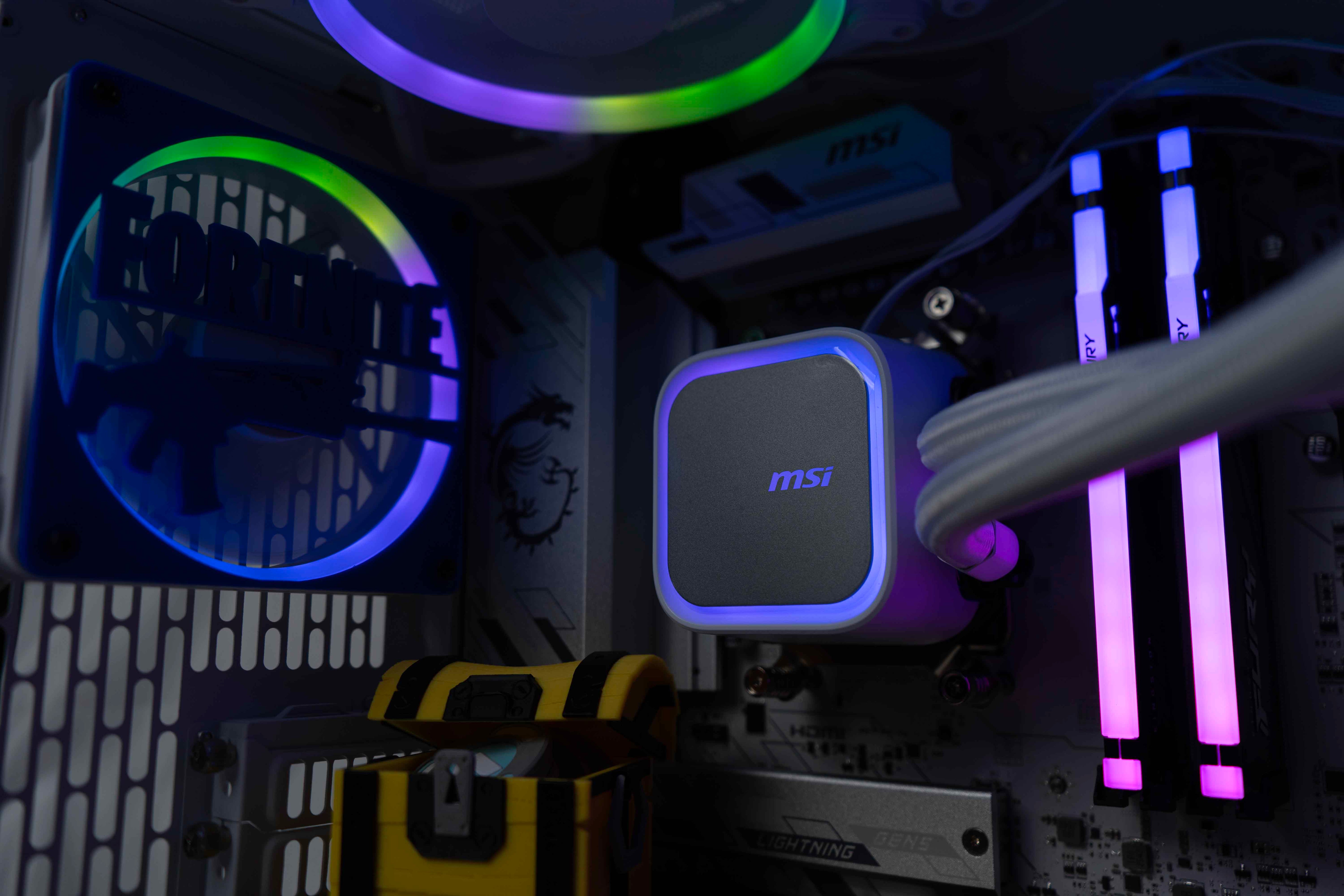 BREUNOR FORTNITE EXPRESS - PC GAMING Ryzen 5 9600X fino a 5.40 GHz, RTX 5070 12GB, RAM 32GB DDR5 , SSD 1TB, Dissipatore a Liquido 360MM, W11