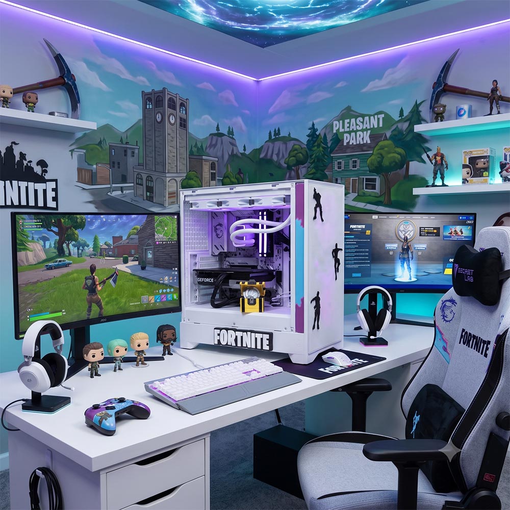 BREUNOR FORTNITE V2 EXPRESS - PC GAMING Ryzen 5 9600X fino a 5.40 GHz, RTX 5070 12GB, RAM 32GB DDR5 , SSD 1TB, Dissipatore a Liquido 360MM, W11