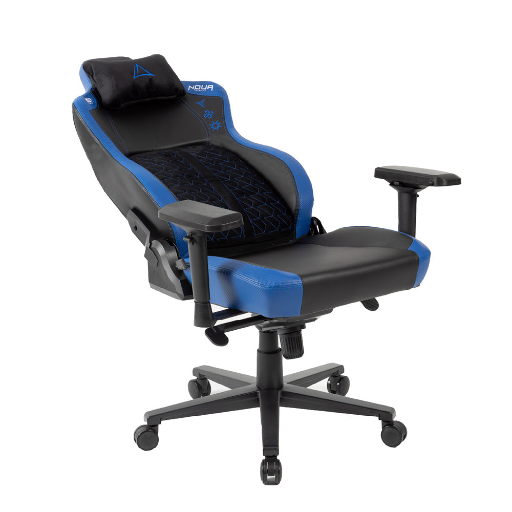 SEDIA GAMING NOUA BLAZE ERGONOMICA CON CUSCINO MAGNETICO MEMORY FOAM E BRACCIOLI 4D ( Black/Blue)