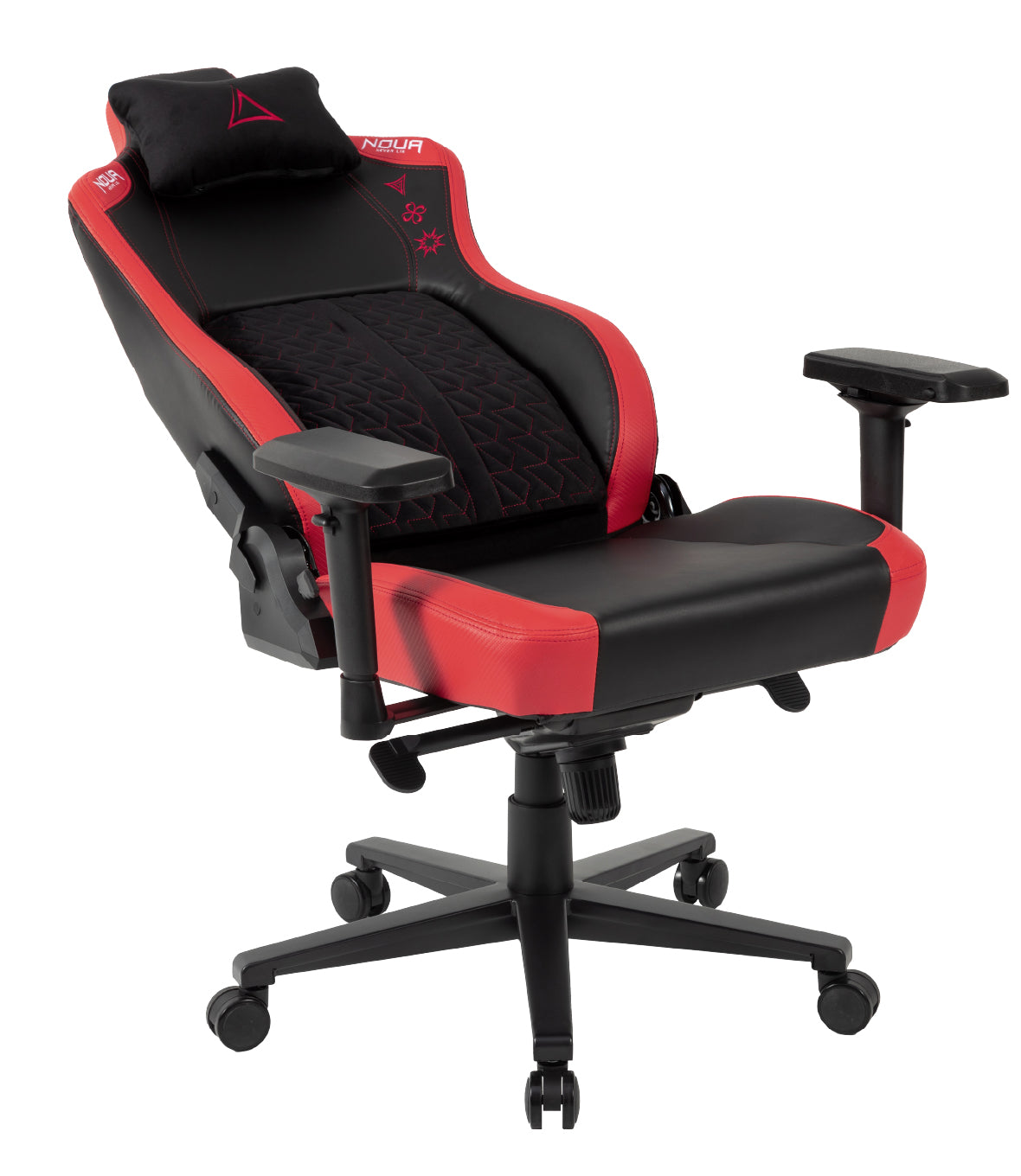 SEDIA GAMING NOUA BLAZE ERGONOMICA CON CUSCINO MAGNETICO MEMORY FOAM E BRACCIOLI 4D ( Black/Red)
