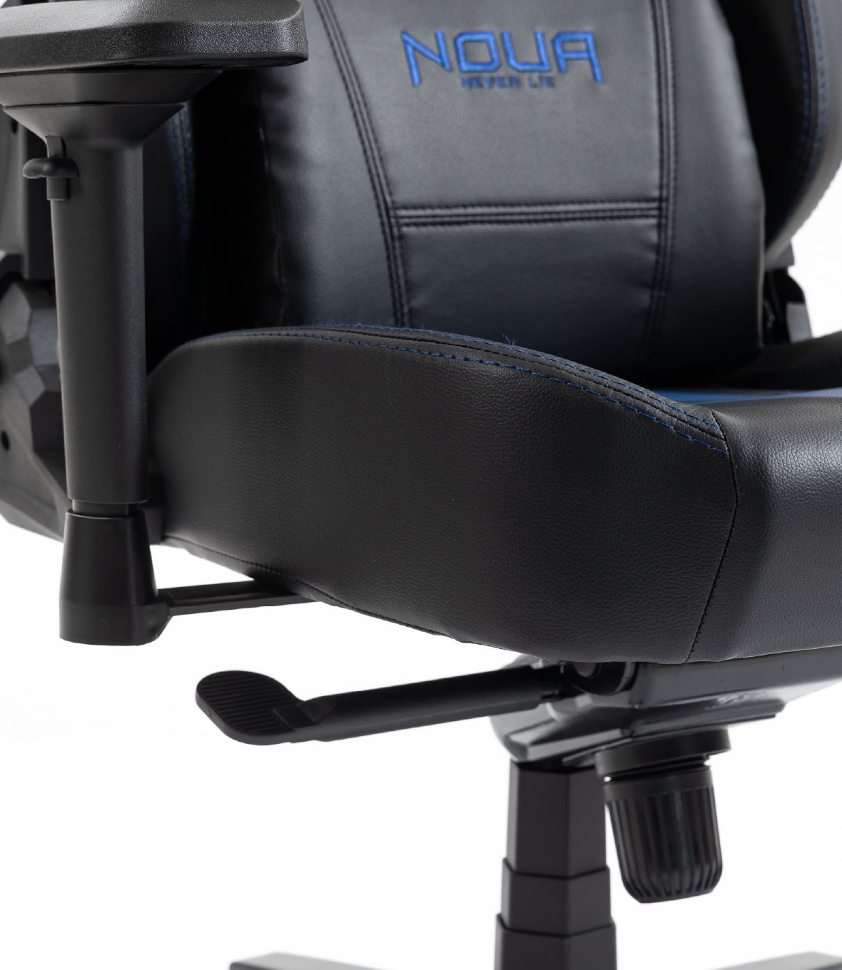 SEDIA GAMING NOUA WAVE ERGONOMICA CON SCHIENALE RECLINABILE 180°, TESSUTO TRASPIRANTE E BRACCIOLI 4D ( Black/Blue )
