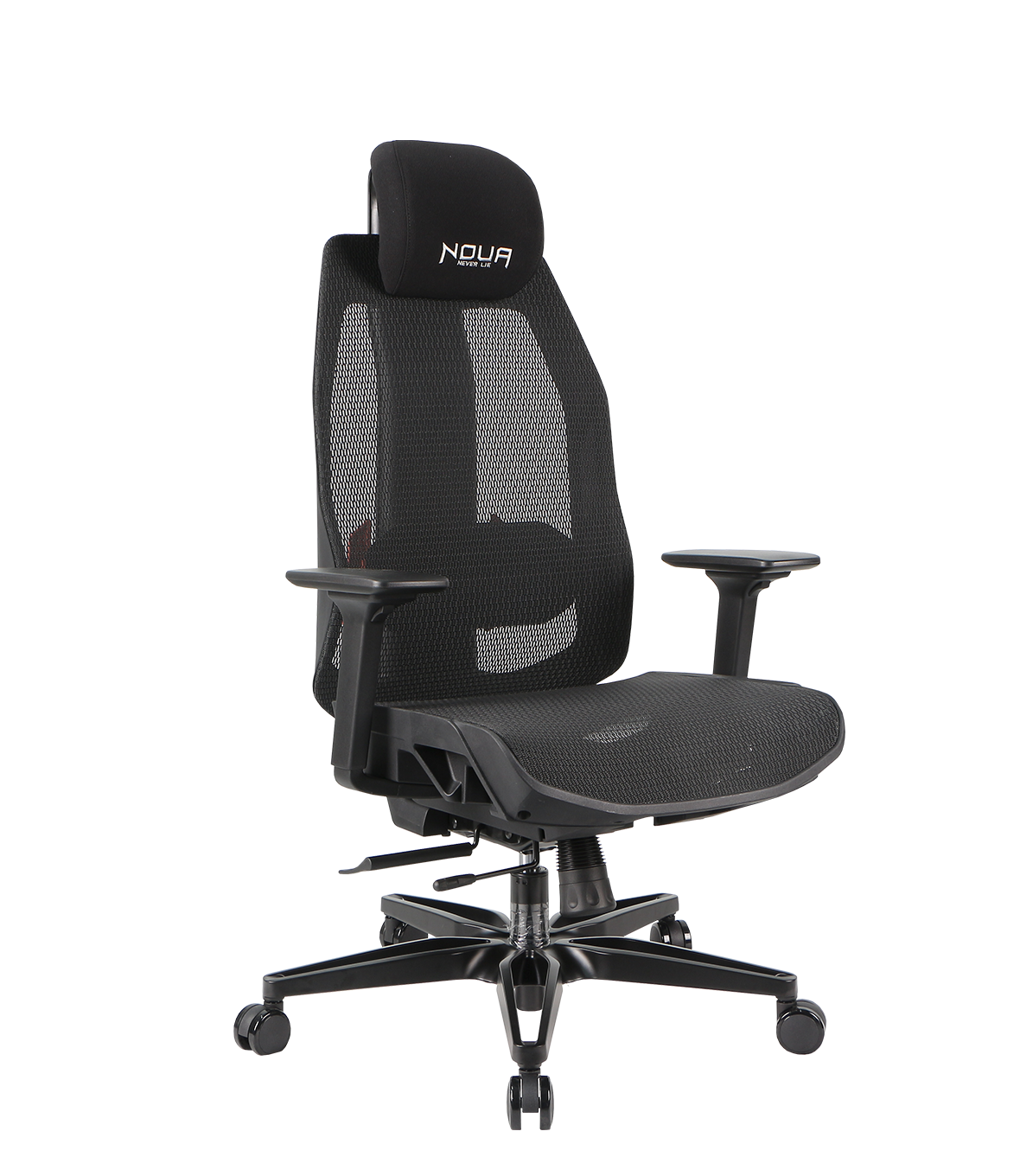 SEDIA GAMING NOUA SOUL BLACK ERGONOMICA IN MESH TRASPIRANTE CON SUPPORTO LOMBARE E BRACCIOLI 3D