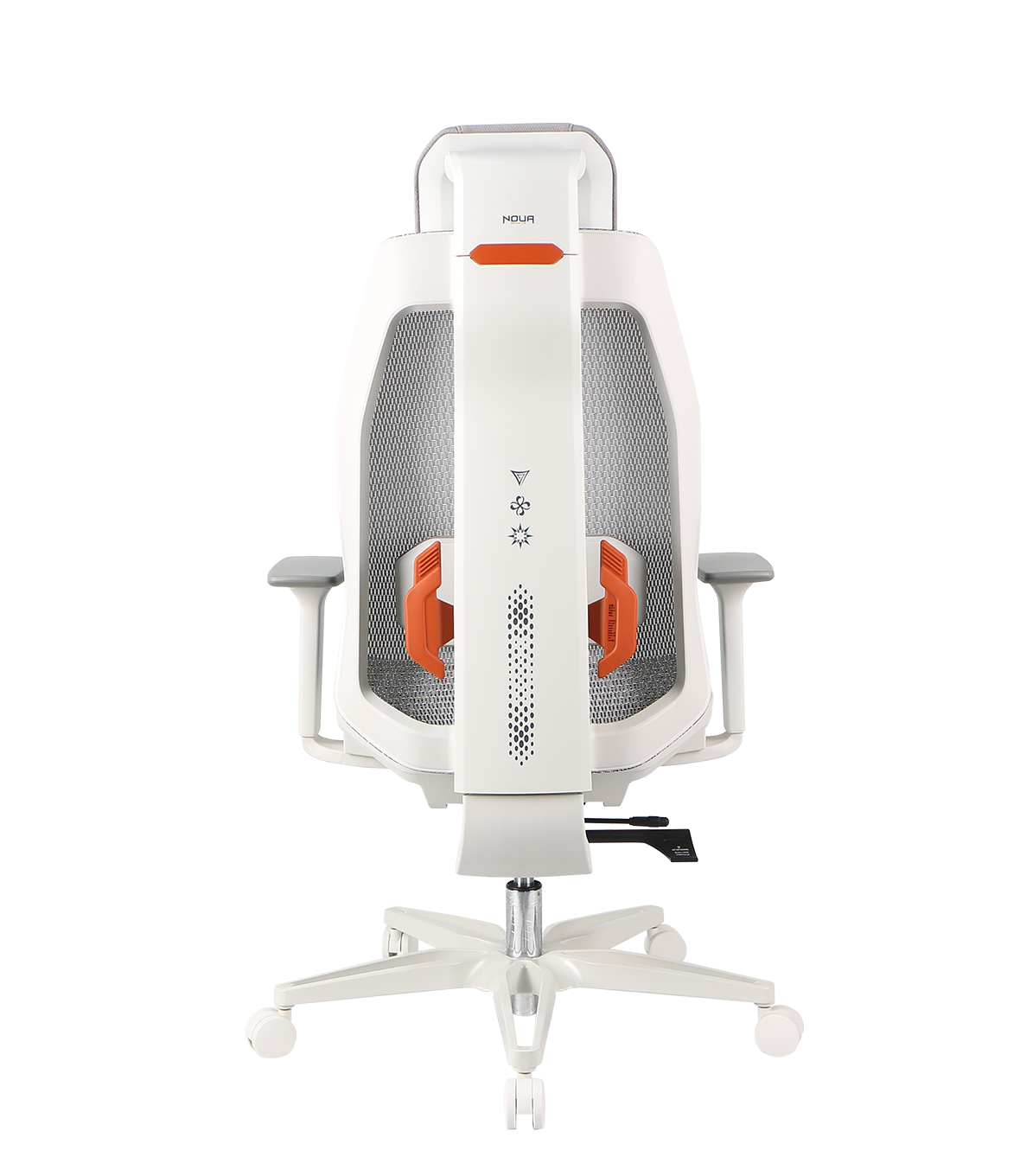 SEDIA GAMING NOUA SOUL WHITE ERGONOMICA IN MESH TRASPIRANTE CON SUPPORTO LOMBARE E BRACCIOLI 3D