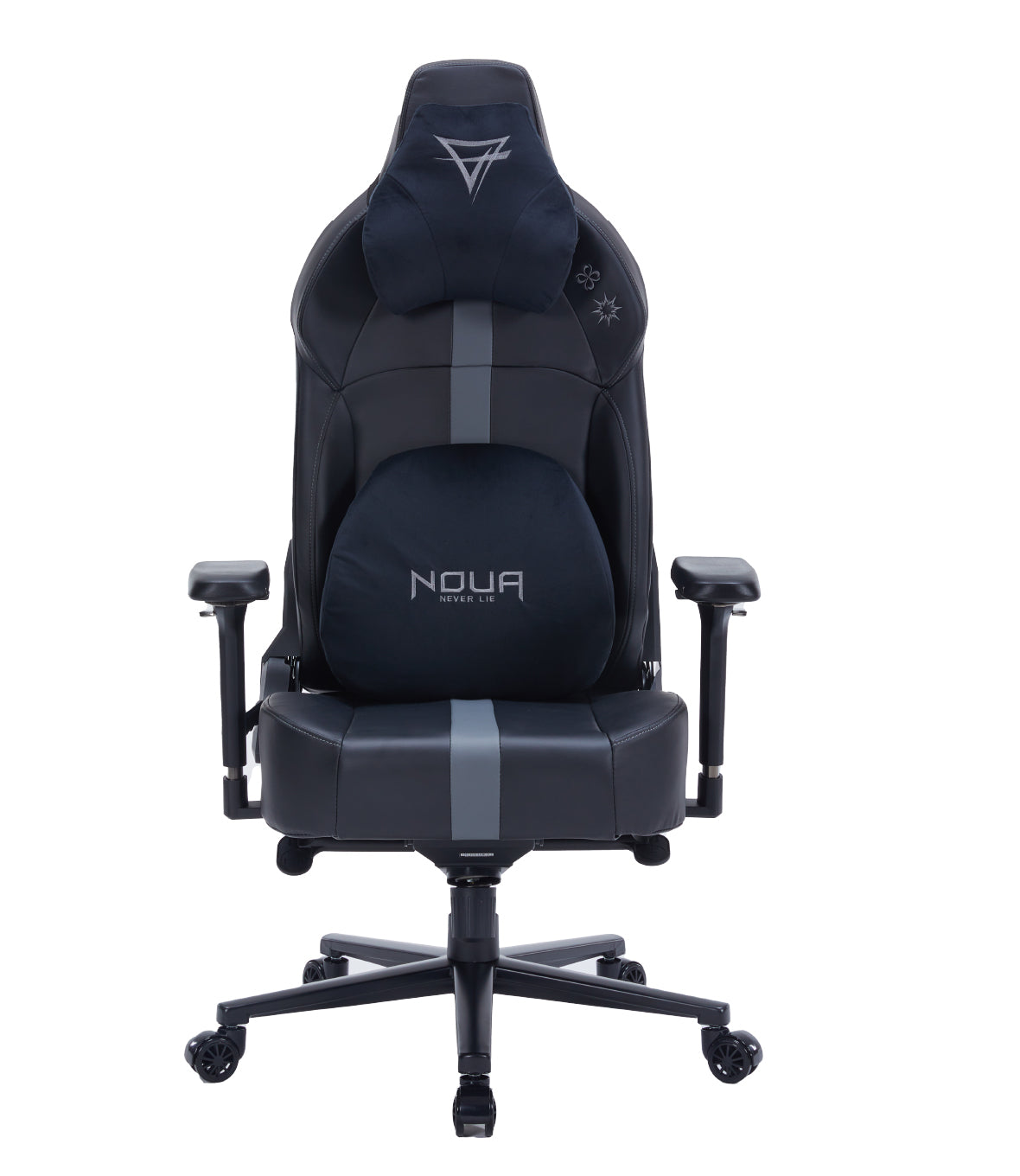 SEDIA GAMING NOUA GROUND ERGONOMICA CON BRACCIOLI 4D MAGNETICI, MECCANISMO FROG E SCHIENALE RECLINABILE 160° ( Black/Grey))