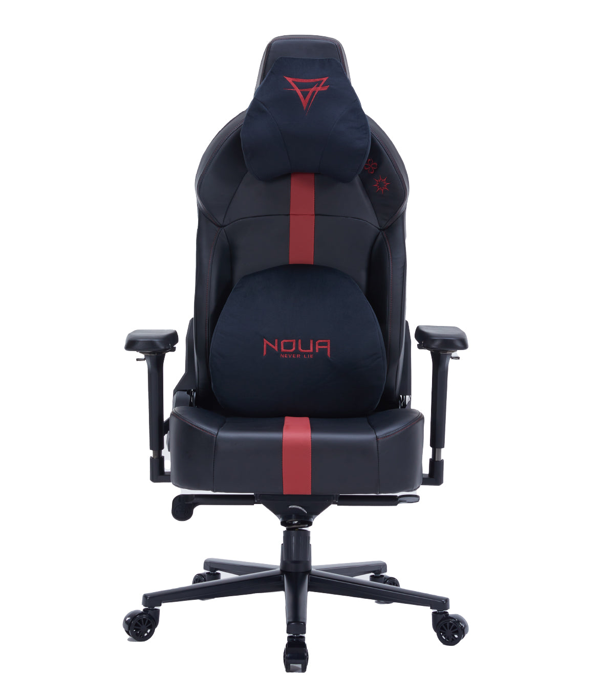 SEDIA GAMING NOUA GROUND ERGONOMICA CON BRACCIOLI 4D MAGNETICI, MECCANISMO FROG E SCHIENALE RECLINABILE 160° ( Black/Red)