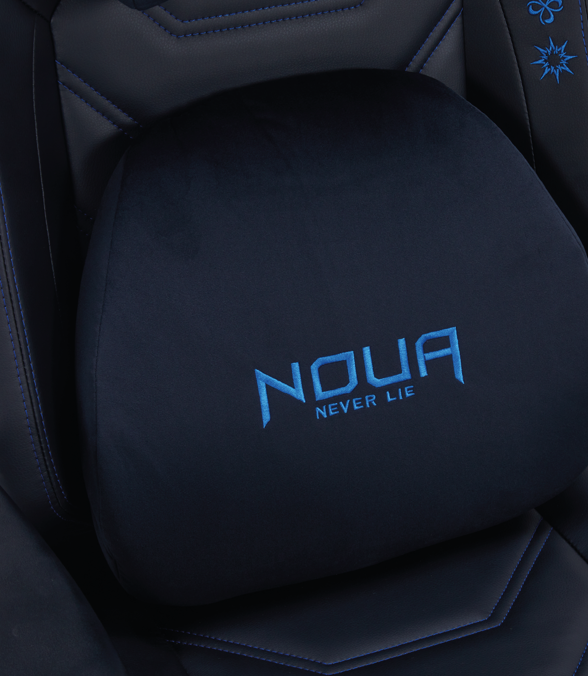 SEDIA GAMING NOUA MIND BLU ERGONOMICA CON CUSCINI LOMBARE/CERVICALE, SCOCCA ABS E BRACCIOLI 4D