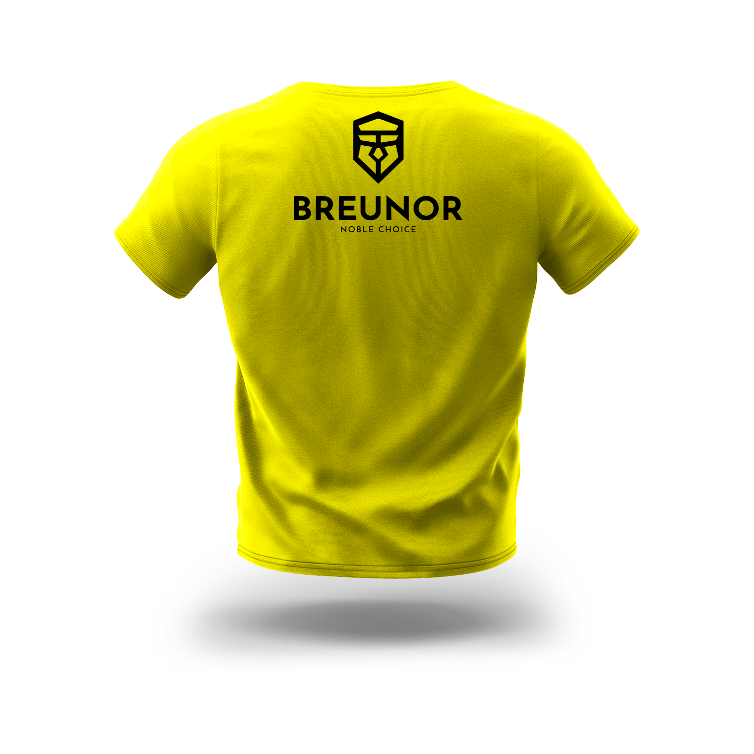 T-Shirt Breunor Jaune 100% Coton – Taille L – T-Shirt Unisexe de Qualité