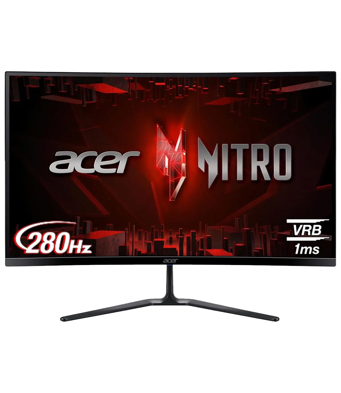 Monitor Gaming FULL HD Curvo ACER Nitro  - 27" Curved , 280Hz, 1ms, VA Panel , FreeSync Premium , 2x HDMI + 1x DP , Speaker Integrati