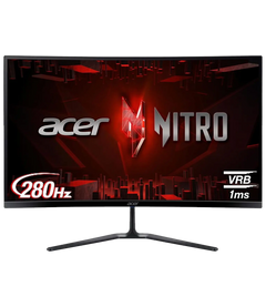 Monitor Gaming FULL HD Curvo ACER Nitro  - 27" Curved , 280Hz, 1ms, VA Panel , FreeSync Premium , 2x HDMI + 1x DP , Speaker Integrati