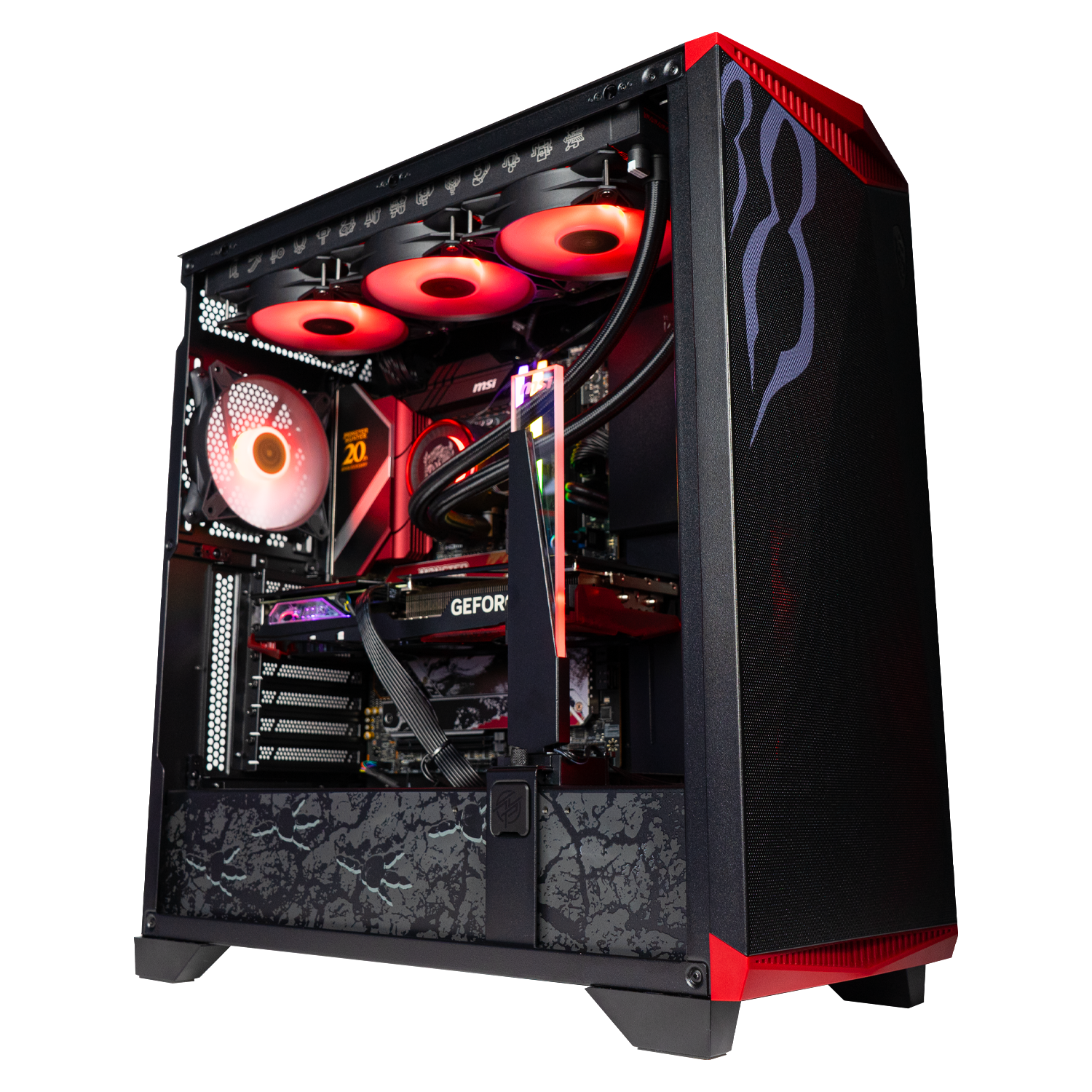 BREUNOR HUNTER V1 - PC Gaming Intel i5 14600K 5,30Ghz, Rtx 4060Ti 8Go, Ram 32Go 6000MHz DRR5, SSD NVMe 1000Go, Dissipateur Liquide 360mm, Windows 11 pro