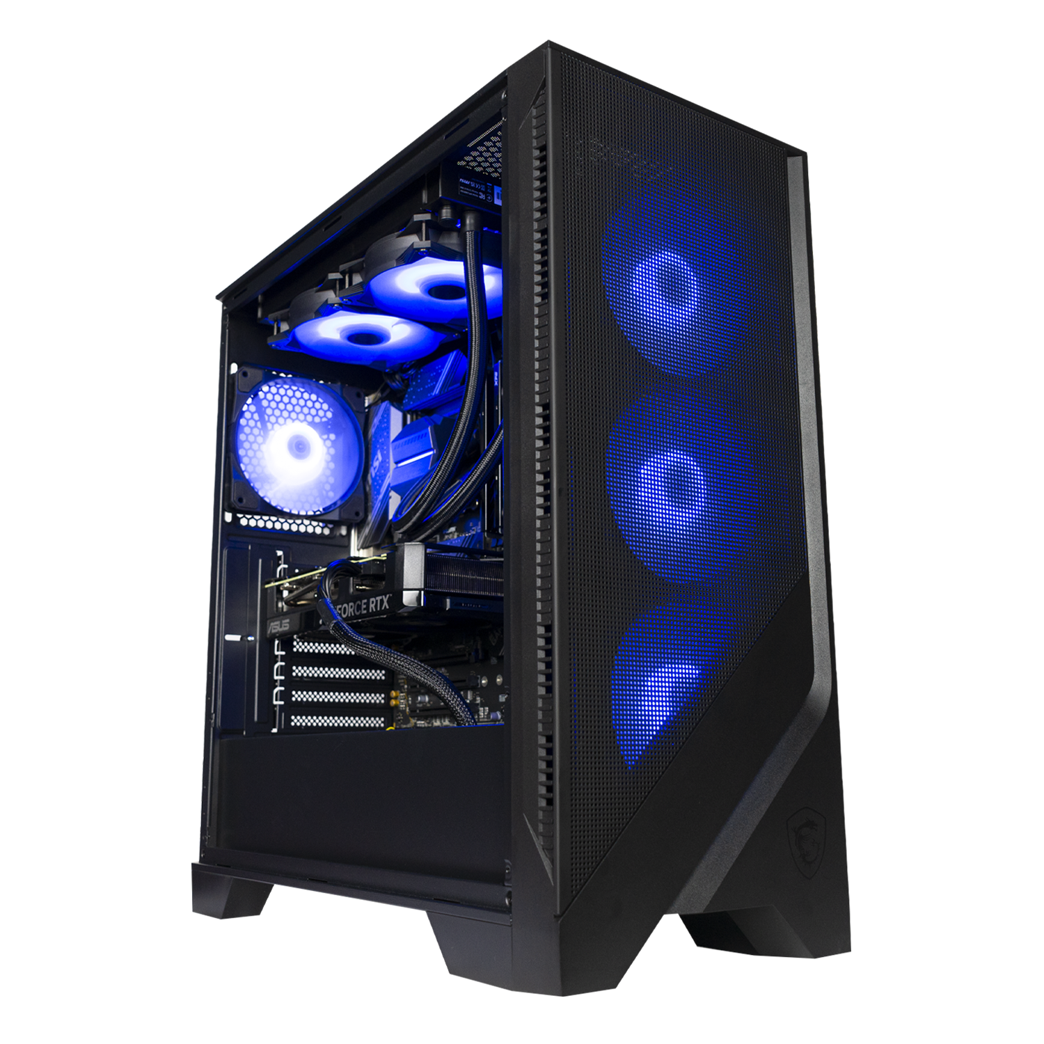 BREUNOR ARES - Gaming PC Ryzen 7 5800X 8 Core, RTX 5070 12Gb, RAM 32Gb DDR4 3600Mhz, SSD NVMe 1000Gb, 240mm Liquid Heatsink, Windows 11 Pro