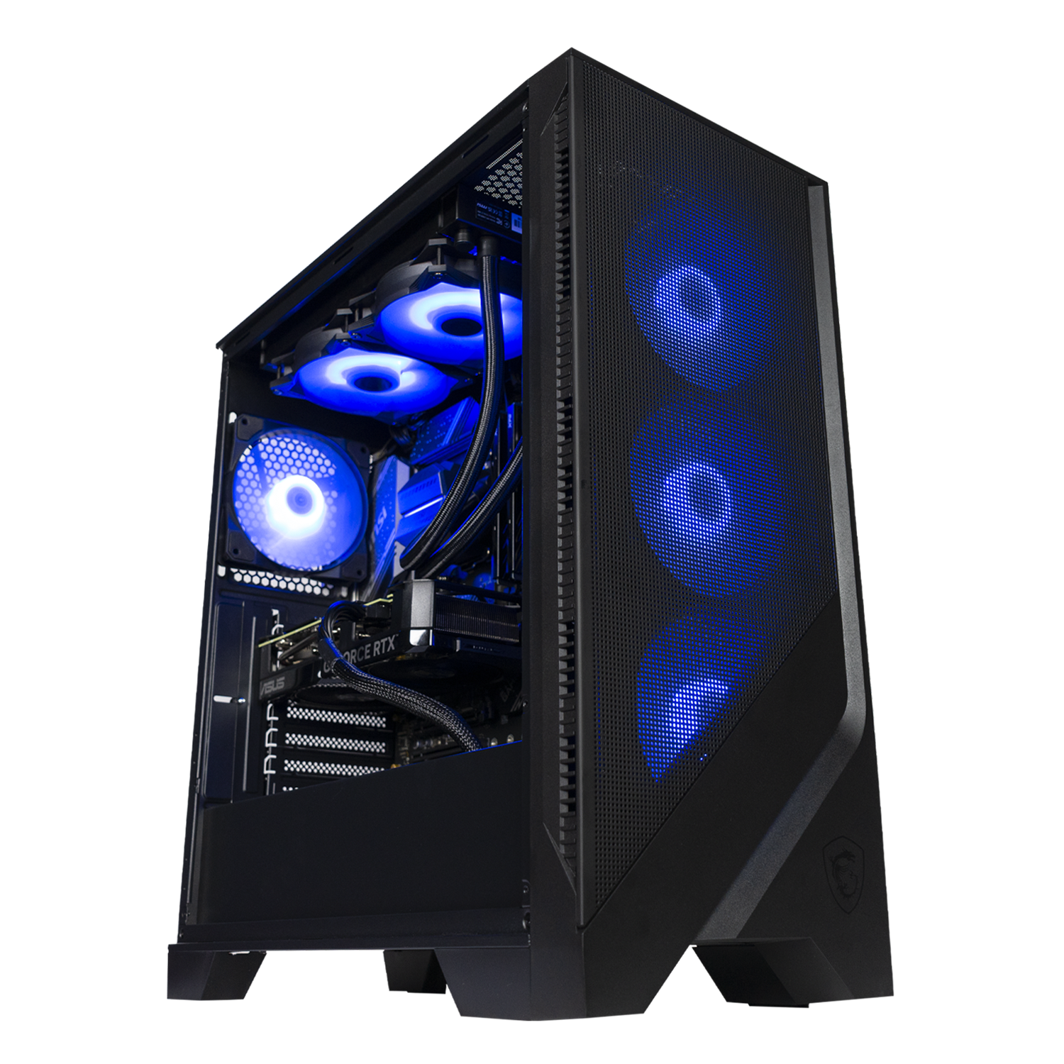 BREUNOR ARES - Gaming PC Ryzen 7 5800X 8 Core, RTX 5070 12Gb, RAM 32Gb DDR4 3600Mhz, SSD NVMe 1000Gb, 240mm Liquid Heatsink, Windows 11 Pro