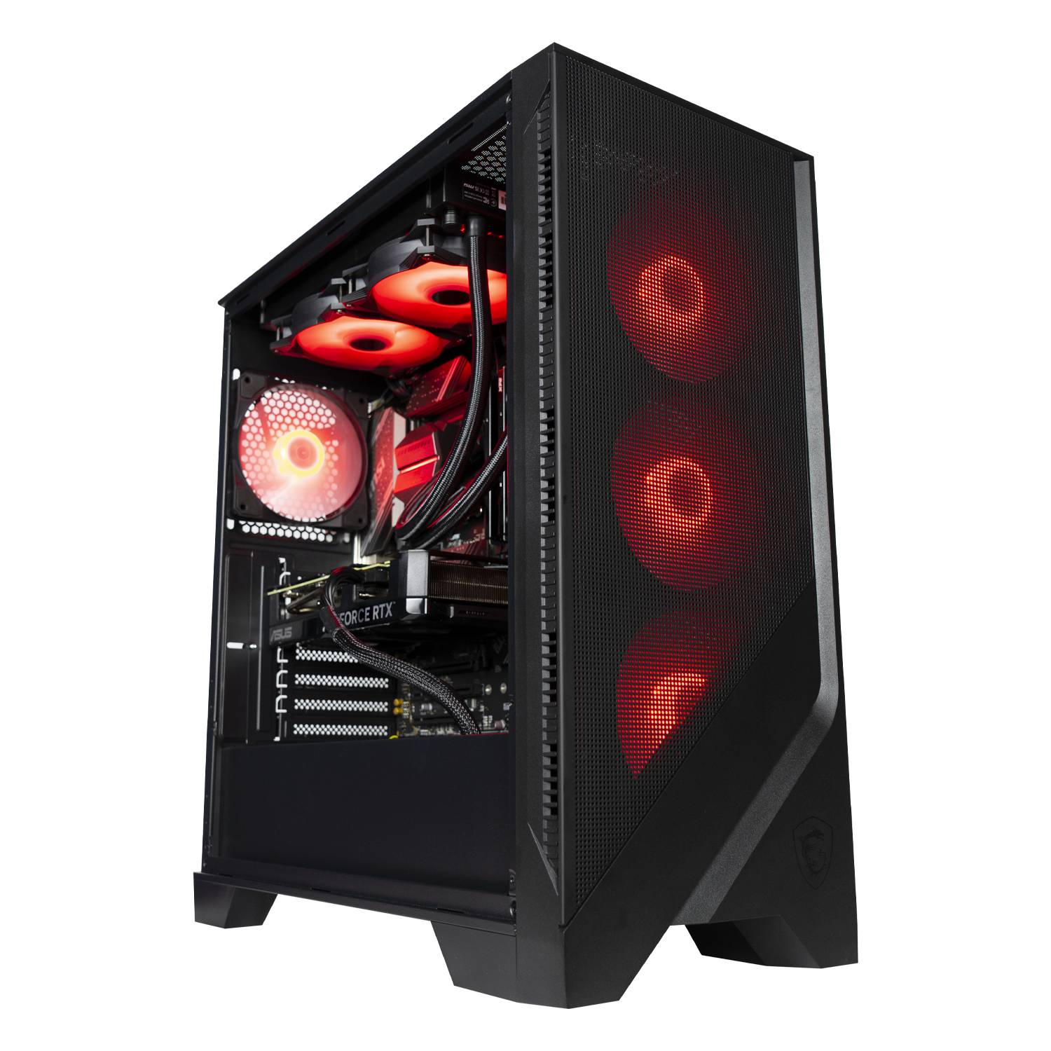 BREUNOR ARES - Gaming PC Ryzen 7 5800X 8 Core, RTX 5070 12Gb, RAM 32Gb DDR4 3600Mhz, SSD NVMe 1000Gb, 240mm Liquid Heatsink, Windows 11 Pro