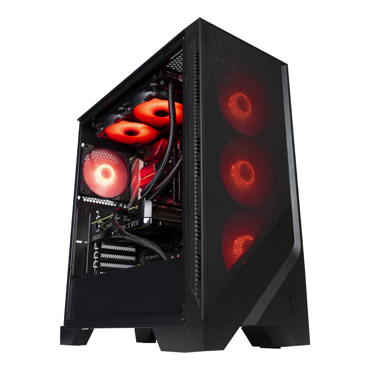 BREUNOR ARES - Gaming PC Ryzen 7 5800X 8 Core, RTX 5070 12Gb, RAM 32Gb DDR4 3600Mhz, SSD NVMe 1000Gb, 240mm Liquid Heatsink, Windows 11 Pro