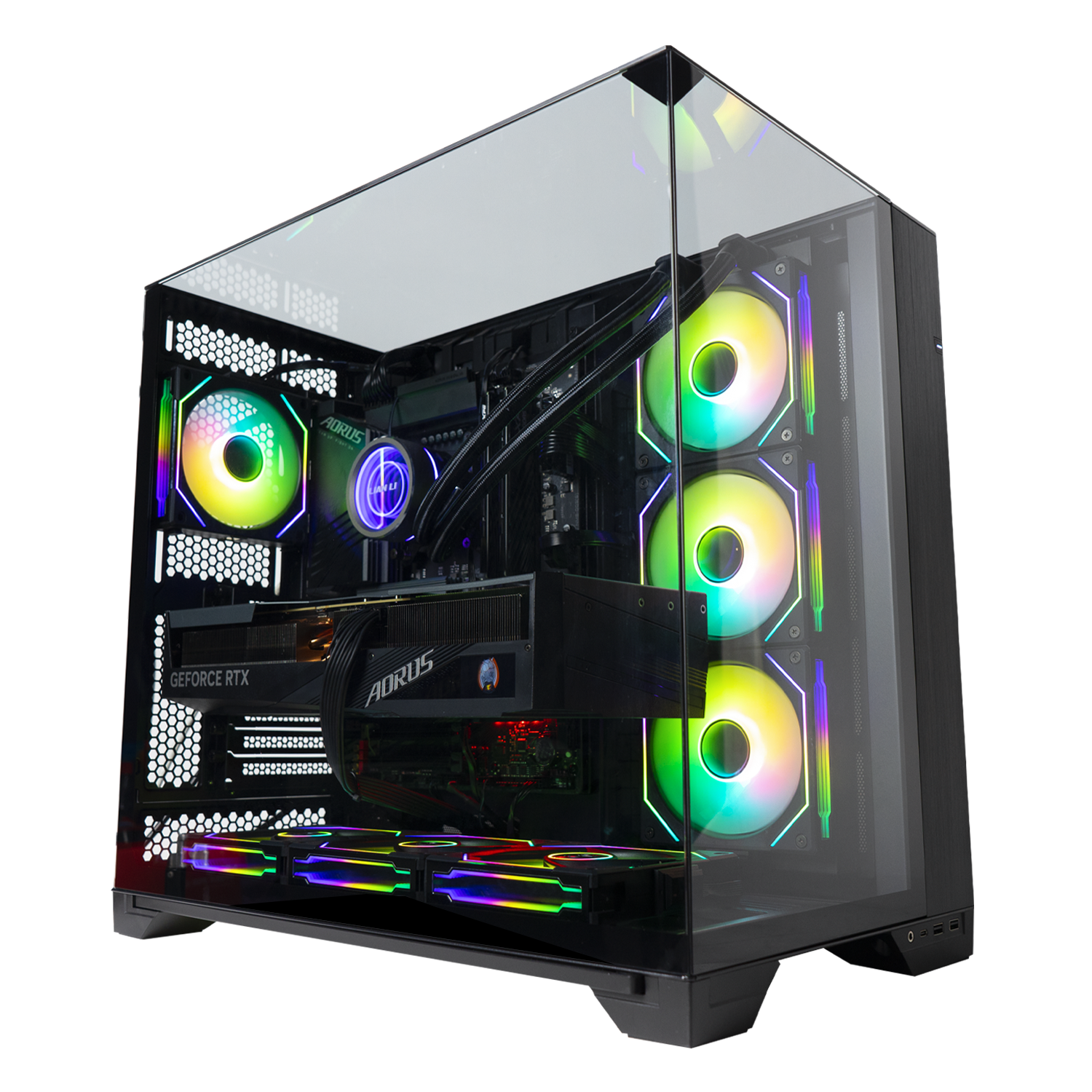 BREUNOR STREAMEHOUSE - PC Gaming i9 14900K, RTX 4090 24GB, Ram 32GB DDR5 6000MHz, SSD NVMe 2000GB, Dissipatore a liquido 360mm LIAN-LI Trinity, Windows 11 Professional