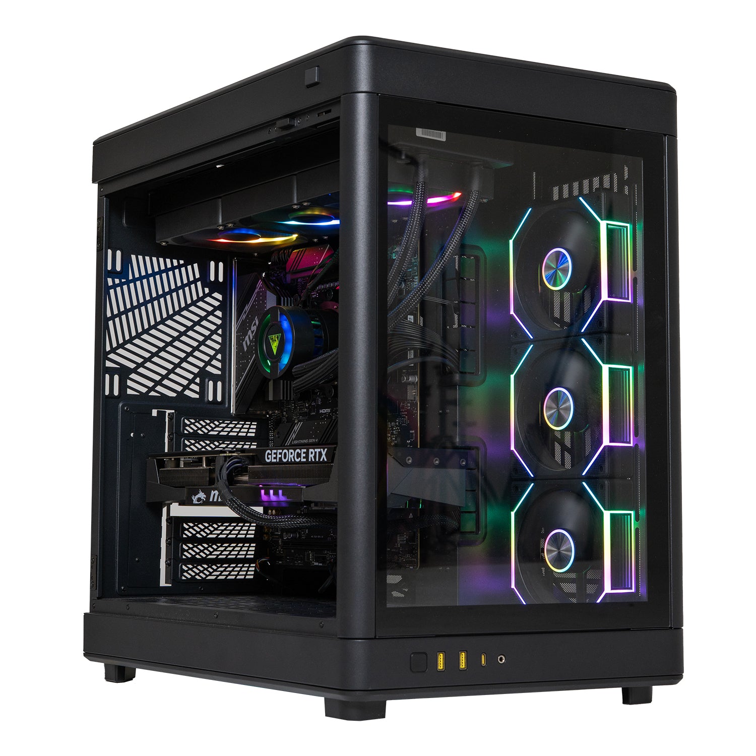 BREUNOR MAXIMUS - PC Gaming Ryzen 7 9800X3D, RTX 5080 16 Go, RAM 48 Go DDR5 6000 MHz, SSD Nvme 2000 Go, Refroidisseur Liquide 360 ​​mm, Windows 11 Pro