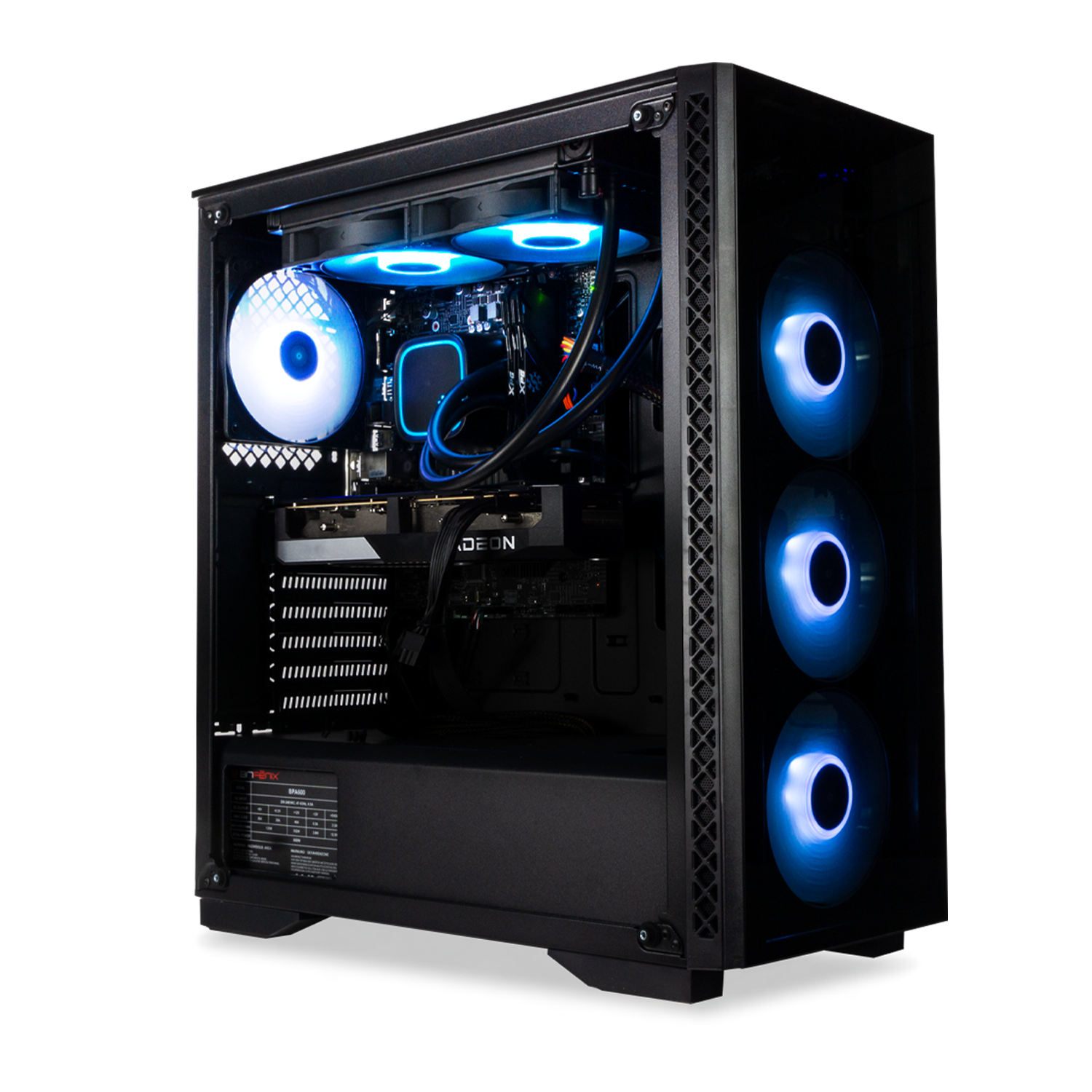 BREUNOR AVALON EXPRESS - PC GAMING i7 12700F 12 cœurs jusqu'à 4,90 GHz, RTX 4060Ti 8 Go, 32 Go de RAM DDR4, 1000 Go NVMe SSD, dissipateur thermique liquide 240 mm, Windows 11 Pro