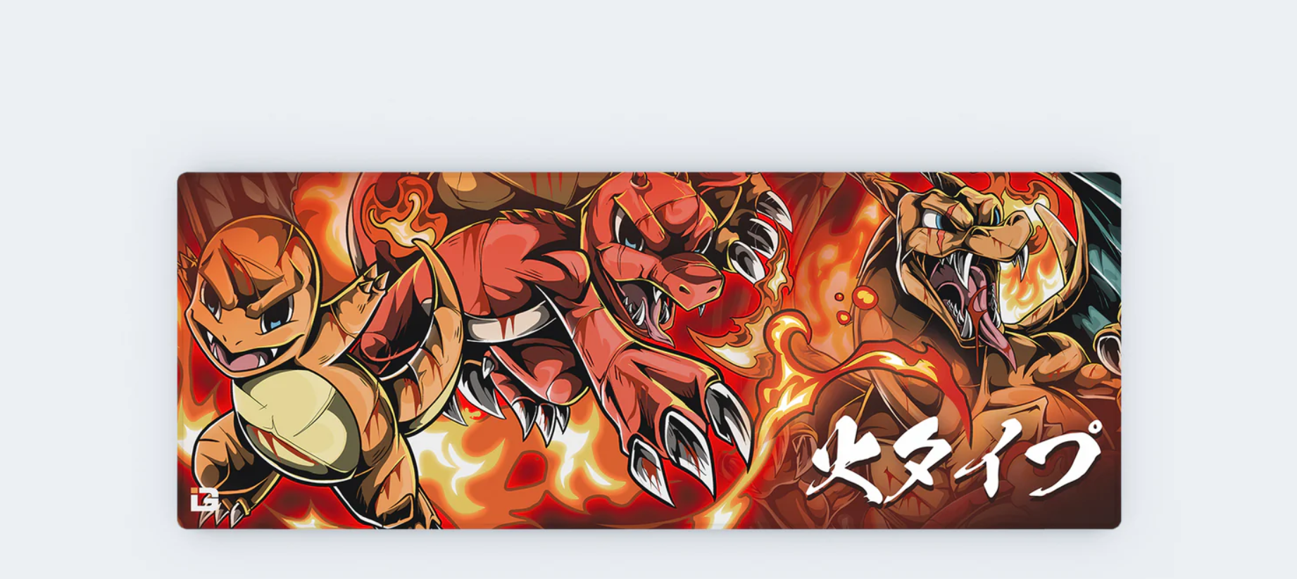 XXL mouse pad 800 x 300 mm – XXL Mousepad – ( Fire Monster )