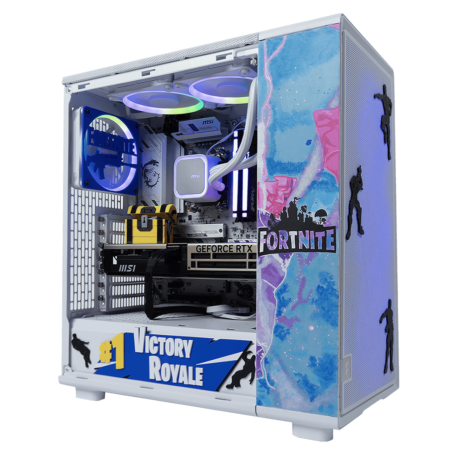BREUNOR FORTNITE EXPRESS - PC GAMING Ryzen 5 9600X fino a 5.40 GHz, RTX 5070 12GB, RAM 32GB DDR5 , SSD 1TB, Dissipatore a Liquido 360MM, W11