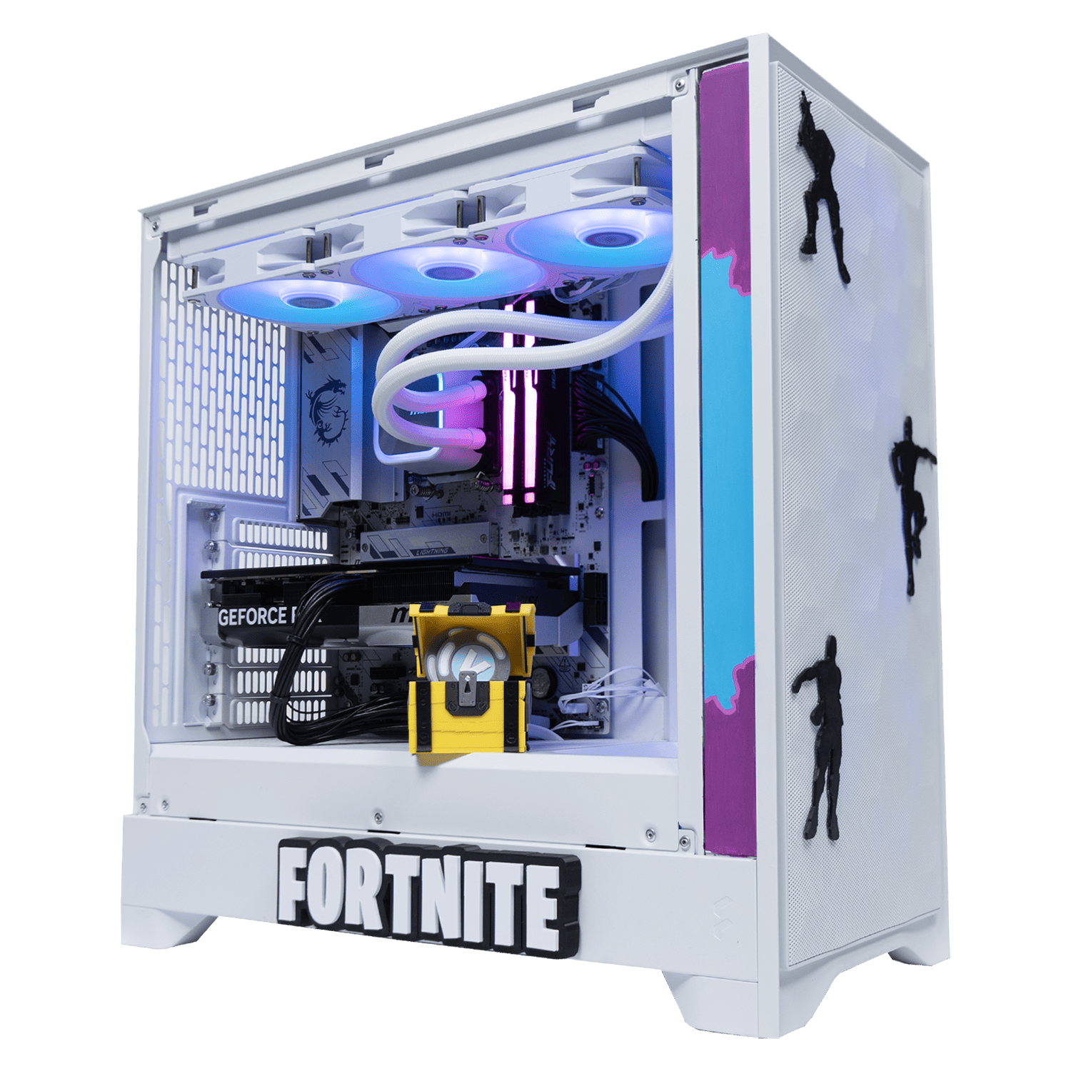 BREUNOR FORTNITE V2 EXPRESS - PC GAMING Ryzen 5 9600X fino a 5.40 GHz, RTX 5070 12GB, RAM 32GB DDR5 , SSD 1TB, Dissipatore a Liquido 360MM, W11