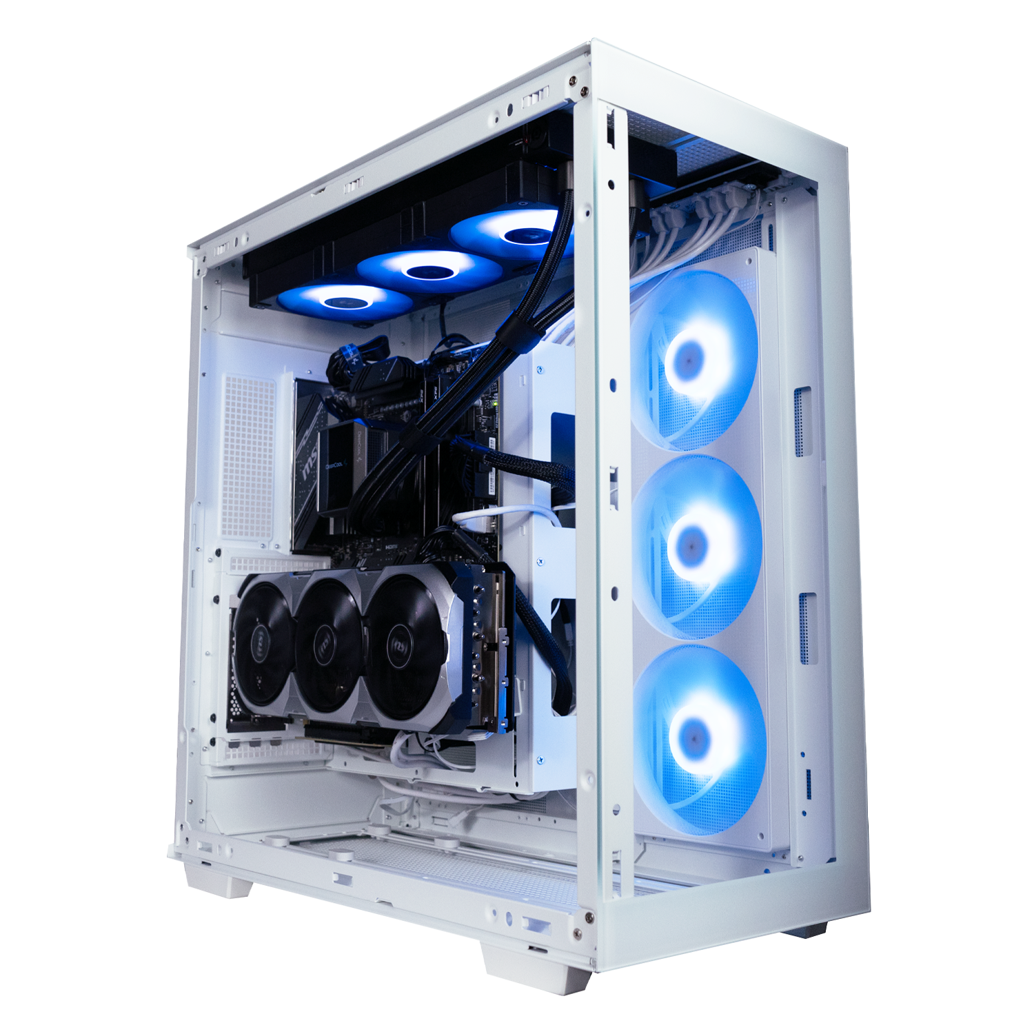 BREUNOR ICEFLOW - PC GAMING Intel i9 14900K 24 core fino a 6.0 GHz, RTX 4070 SUPER 12GB, RAM 32GB DDR5 6000MHz, SSD 1000GB, Dissipatore a Liquido 360mm LED, Windows 11 PRO