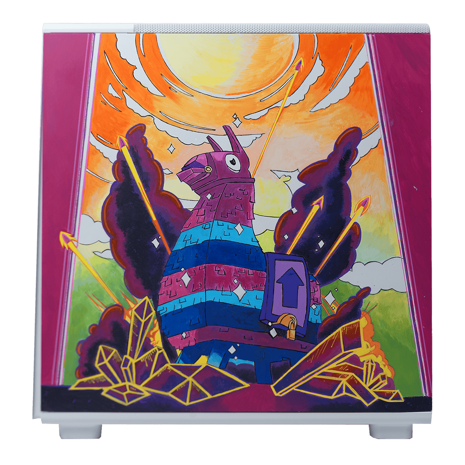 BREUNOR FORTNITE EXPRESS - PC GAMING Ryzen 5 9600X fino a 5.40 GHz, RTX 5070 12GB, RAM 32GB DDR5 , SSD 1TB, Dissipatore a Liquido 360MM, W11