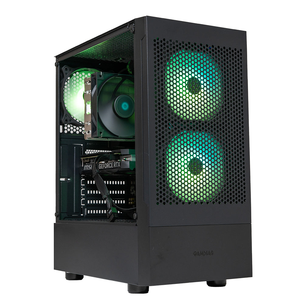 BREUNOR PRIMO - Desktop PC RYZEN 5 5600G 6 CORE, Ram 16Gb 3600MHz, SSD NVMe 500GB, WiFi, Windows 11 pro, PC Desktop Gaming, Entry Level
