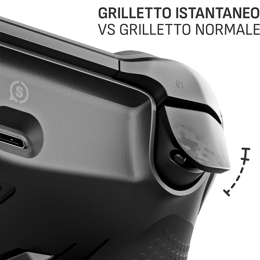 Controller SCUF Envision PRO Controller Wireless RGB per PC - Steel Gray - Cinque tasti G rimappabili - Paddle posteriori rimappabili - Trigger istantanei