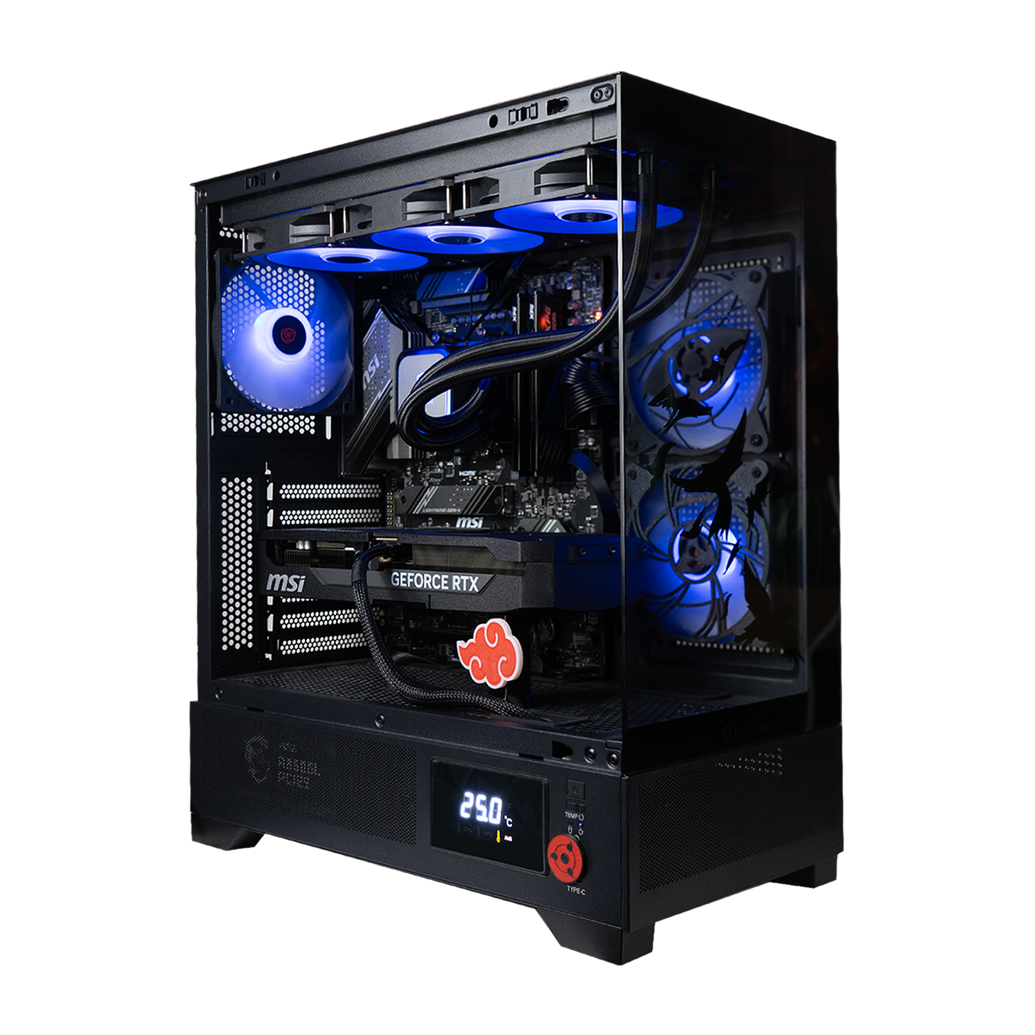 BREUNOR ODIN ITACHI - PC Gaming Ryzen 7 7800X3D , RTX 5070 12GB, Ram 32GB DDR5 6000MHz, SSD 1000GB NVMe, Dissipatore a Liquido 360mm, Windows 11 Pro
