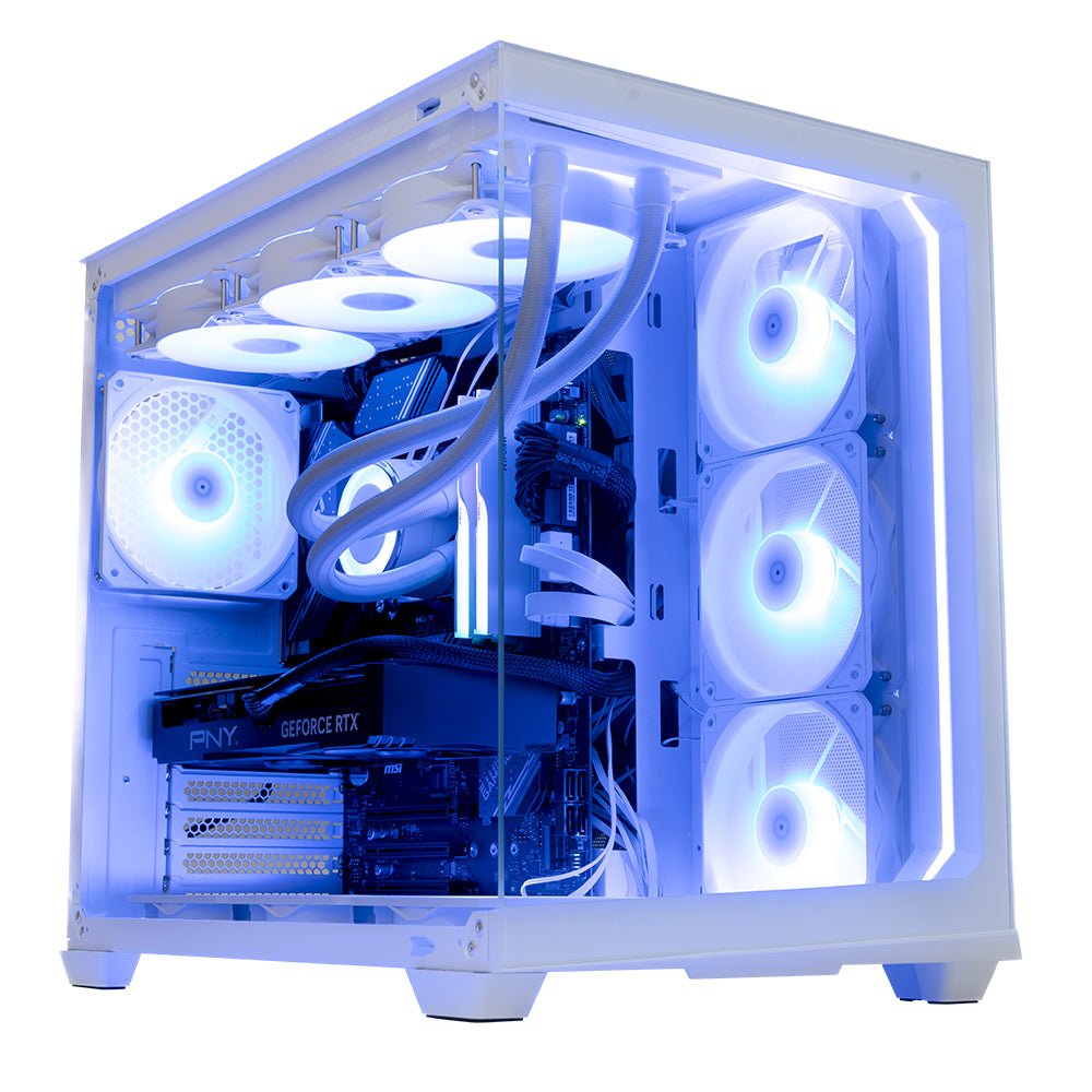 BREUNOR GLACIUS EXPRESS - Pc Gaming i9 14900K , RTX 5070 12GB, Ram 32Gb DDR5 6000MHz, Ssd Nvme 1000GB, Dissipatore a Liquido 360mm, Windows 11 Pro