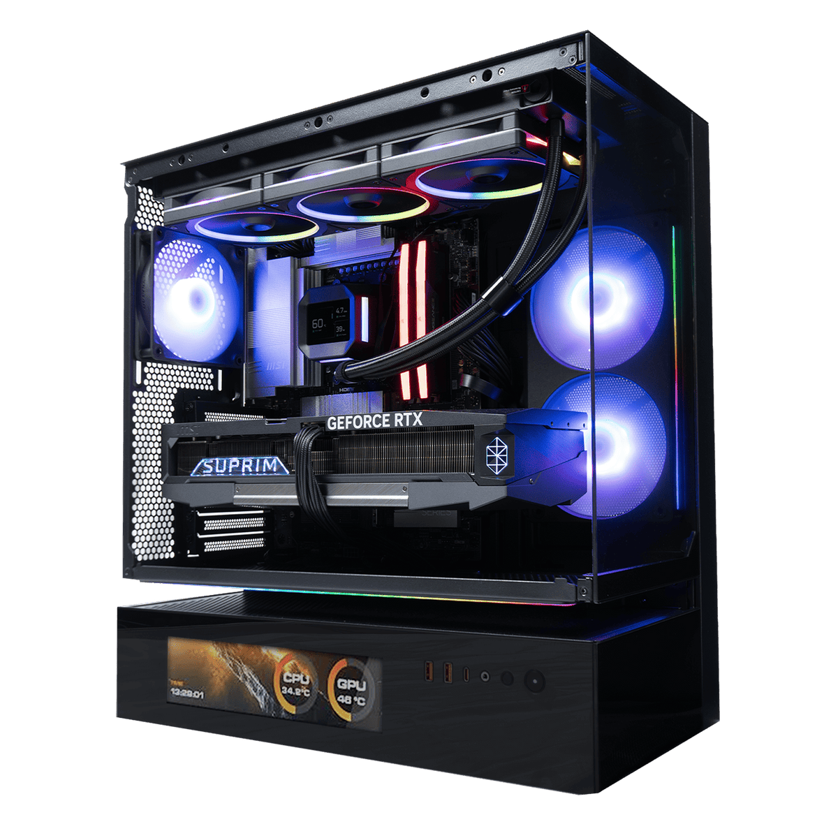 BREUNOR AGARES - PC Gaming Intel i9 14900K, RTX 5080 16GB, RAM 32GB DDr5 , SSD 2TB NVMe, Dissipatore a Liquido 360mm, Windows 11 PRO