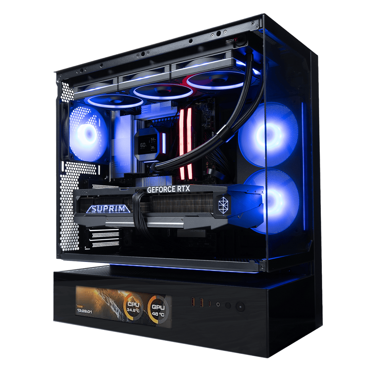 BREUNOR AGARES - PC Gaming Intel i9 14900K, RTX 5080 16GB, RAM 32GB DDr5 , SSD 2TB NVMe, Dissipatore a Liquido 360mm, Windows 11 PRO