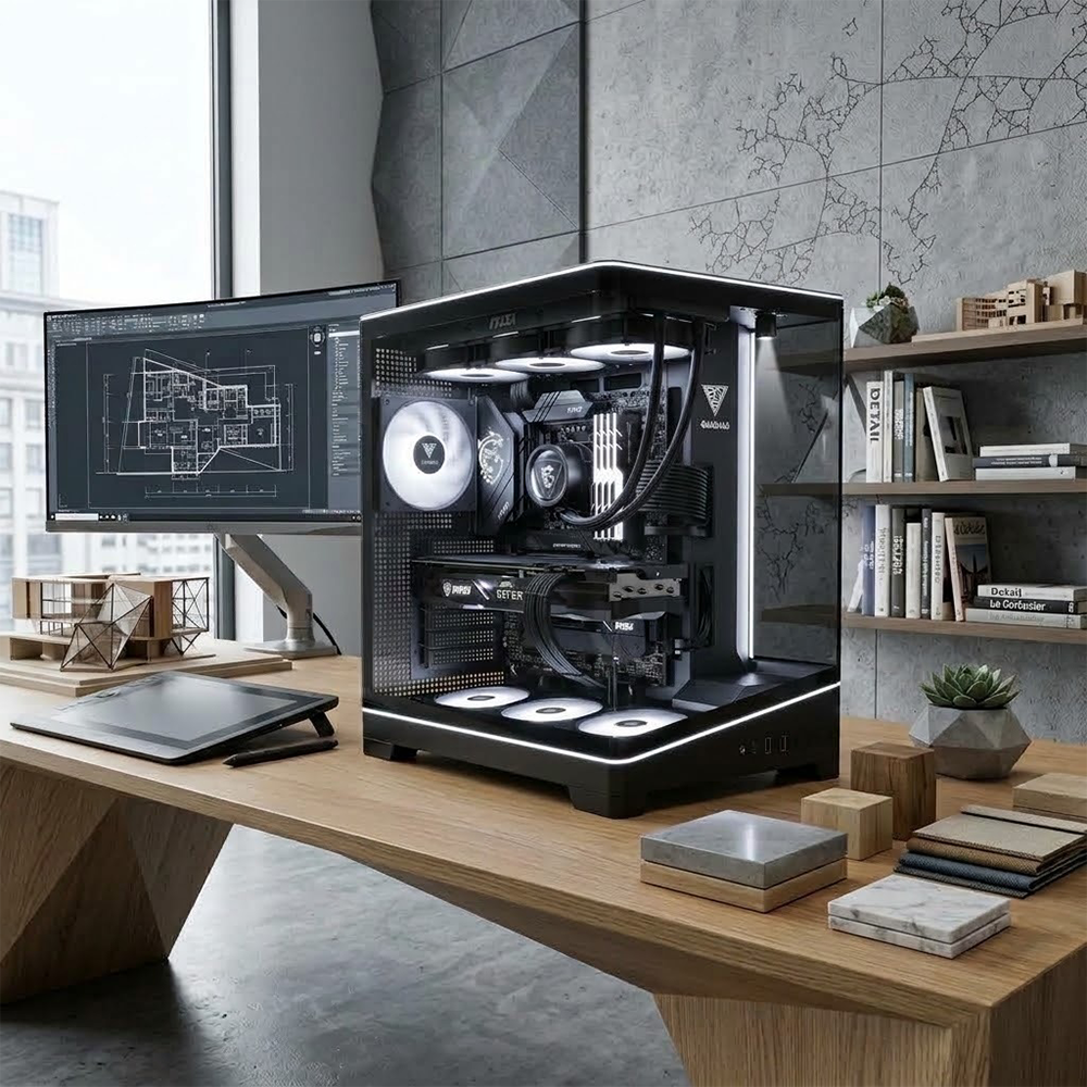 BREUNOR NANAMI PREMIUM - PC Gaming Ryzen 7 9850X3D , RTX 5070 Ti 16GB, Ram 64Gb DDR5 6000MHz, SSD NVMe 2TB, AIO 360mm DISPLAY , Windows 11 pro
