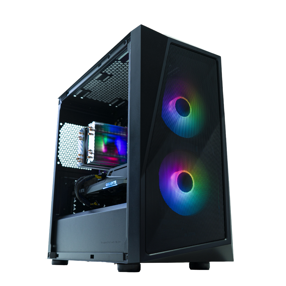 BREUNOR ASURA EXPRESS - PC Gaming RYZEN 5 5600X fino a 4.60GHz, RX 7600 8GB, Wifi, Ram 32Gb 3200MHz, SSD NVMe 1000GB, W 11 pro