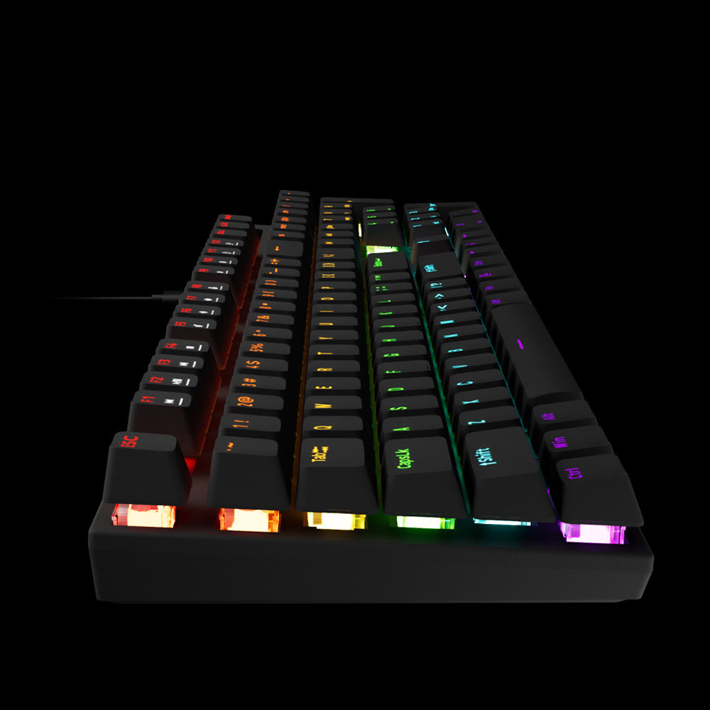 KIT TASTIERA E MOUSE MECCANICA GAMDIAS HERMES E6 , RETTROILLUMINATA , SWITCH ROSSI