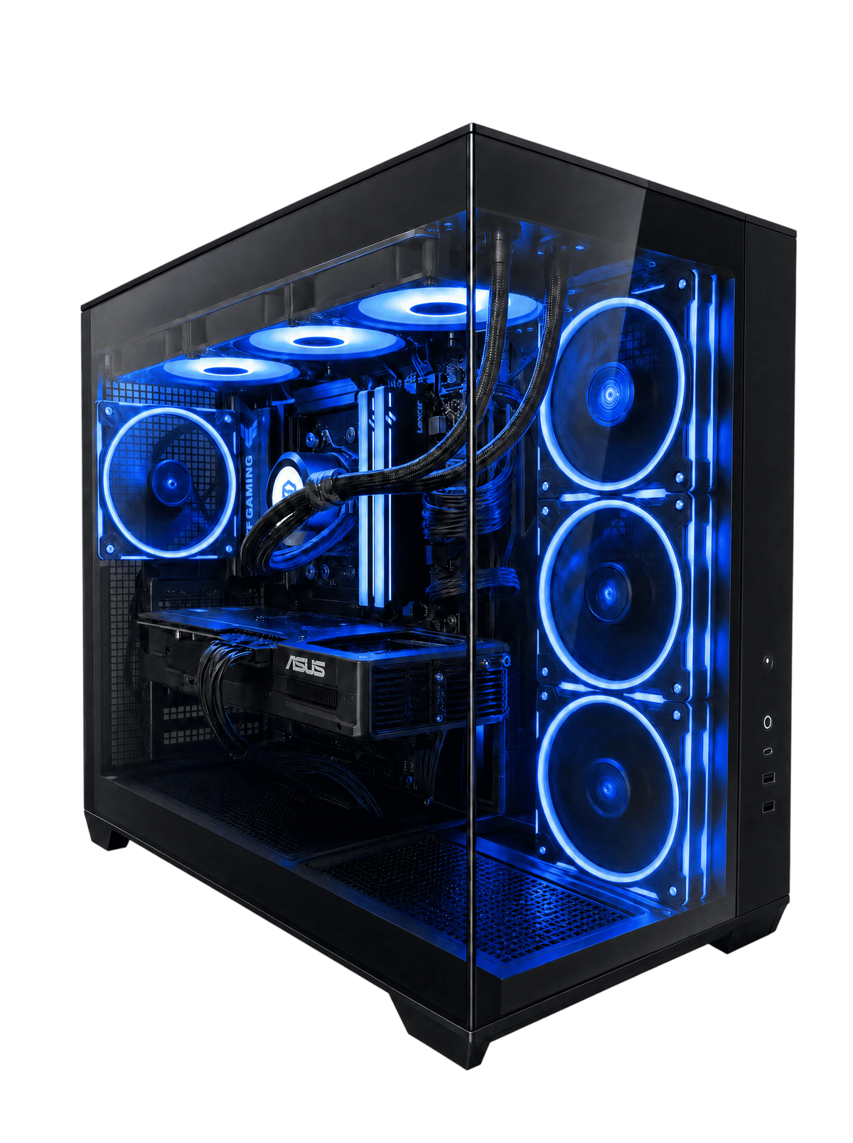 BREUNOR NOVO - PC Gaming Ryzen 7 9850X3D, RX 9070 XT 16GB, Ram 32Gb DDR5 6000MHz, SSD NVMe 1TB, Dissipatore a liquido 360mm, Windows 11 pro
