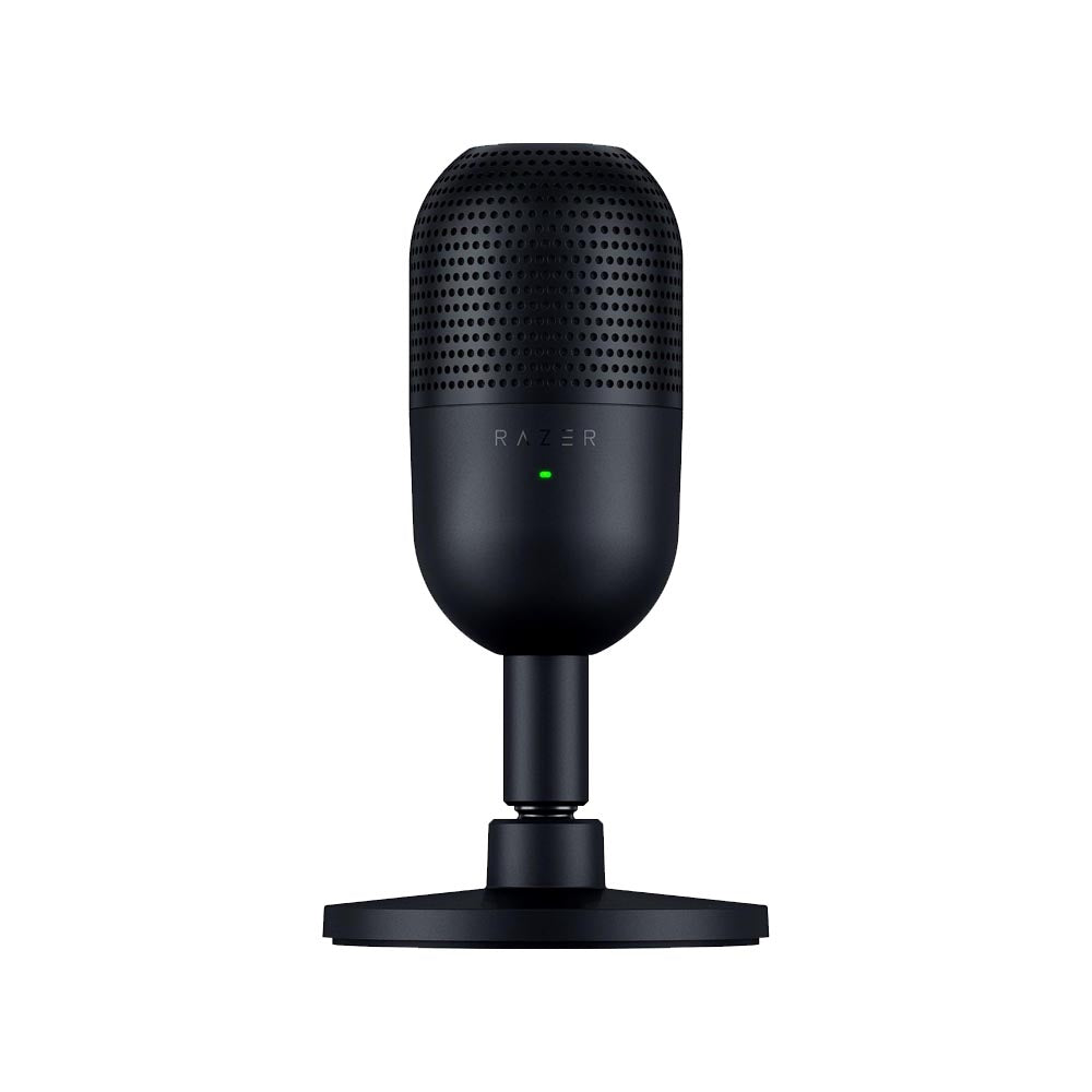 Razer Seiren V3 Mini – Microfono USB Ultracompatto a Condensatore da 14 mm con Sensore Tap-to-Mute, Supercardioide, Nero