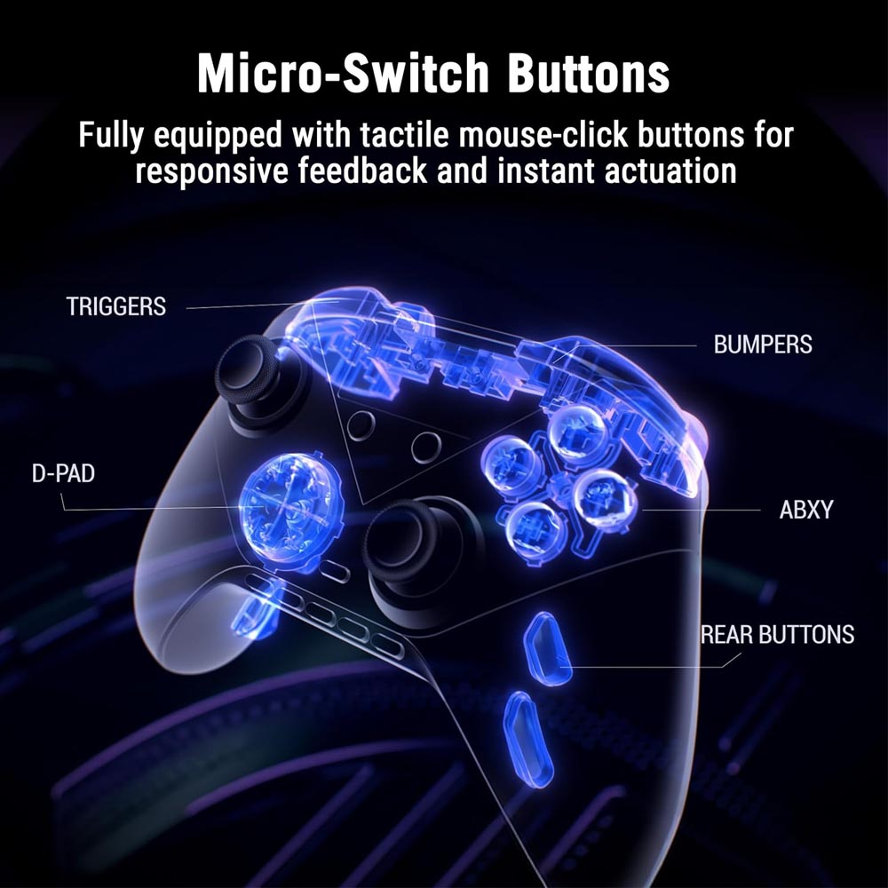 JOYPAD WIRELESS ASUS GAMING CONTROLLER ROG RAIKIRI II PRO PC BLACK Cablato/Wireless , Gamepad Controller