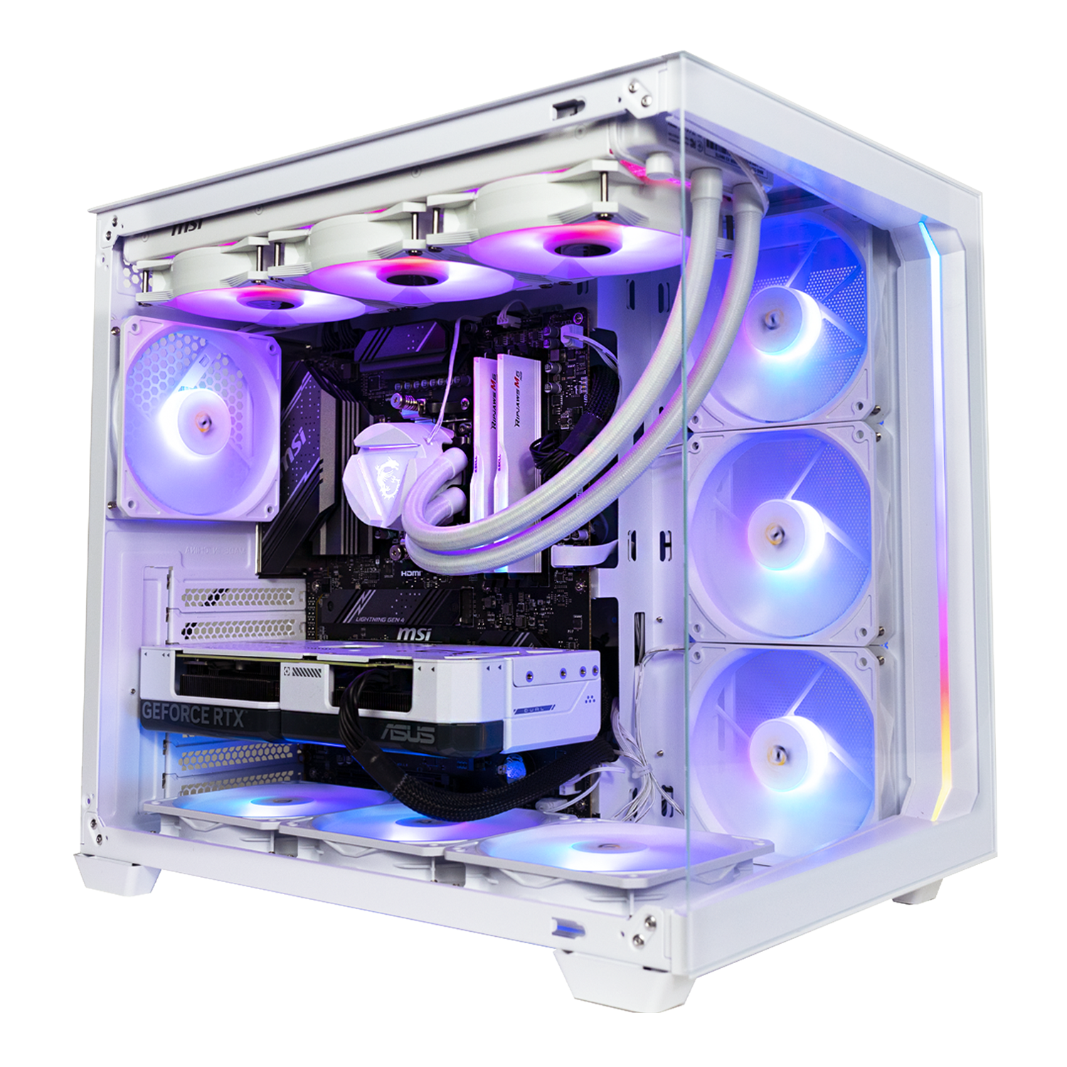 BREUNOR SHIVA - Gaming PC i7 14700K, RTX 4070 SUPER 12Gb, Ram 32Gb DDR5 6000Mhz, SSD Nvme 1000GB, 360mm liquid heatsink, Windows 11 Pro