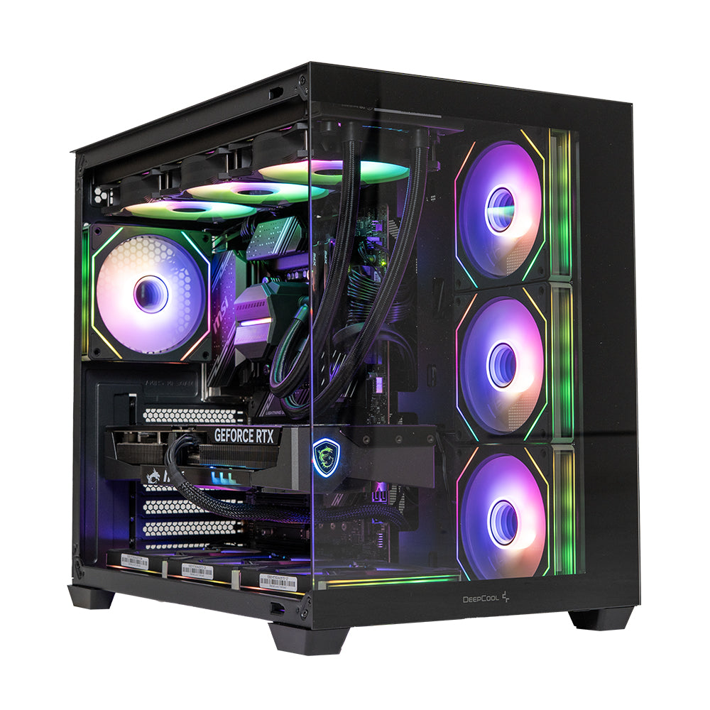 BREUNOR COOLWAVE - PC GAMING Ryzen 5 7600 6 core , RTX 5070 12GB, RAM 32GB DDR5 6000MHz, SSD 1000GB, AIO 240mm LCD, Windows 11 PRO