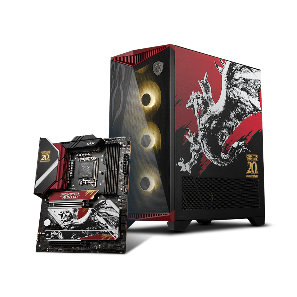 BREUNOR MONSTER HUNTER V2 EXPRESS - Pc Gaming Intel i7 14700K, RTX 4070 12GB, SSD NVMe 1000GB, RAM 32GB DDR5 6000MHz, Dissipatore a Liquido 360mm, Windows 11 Pro