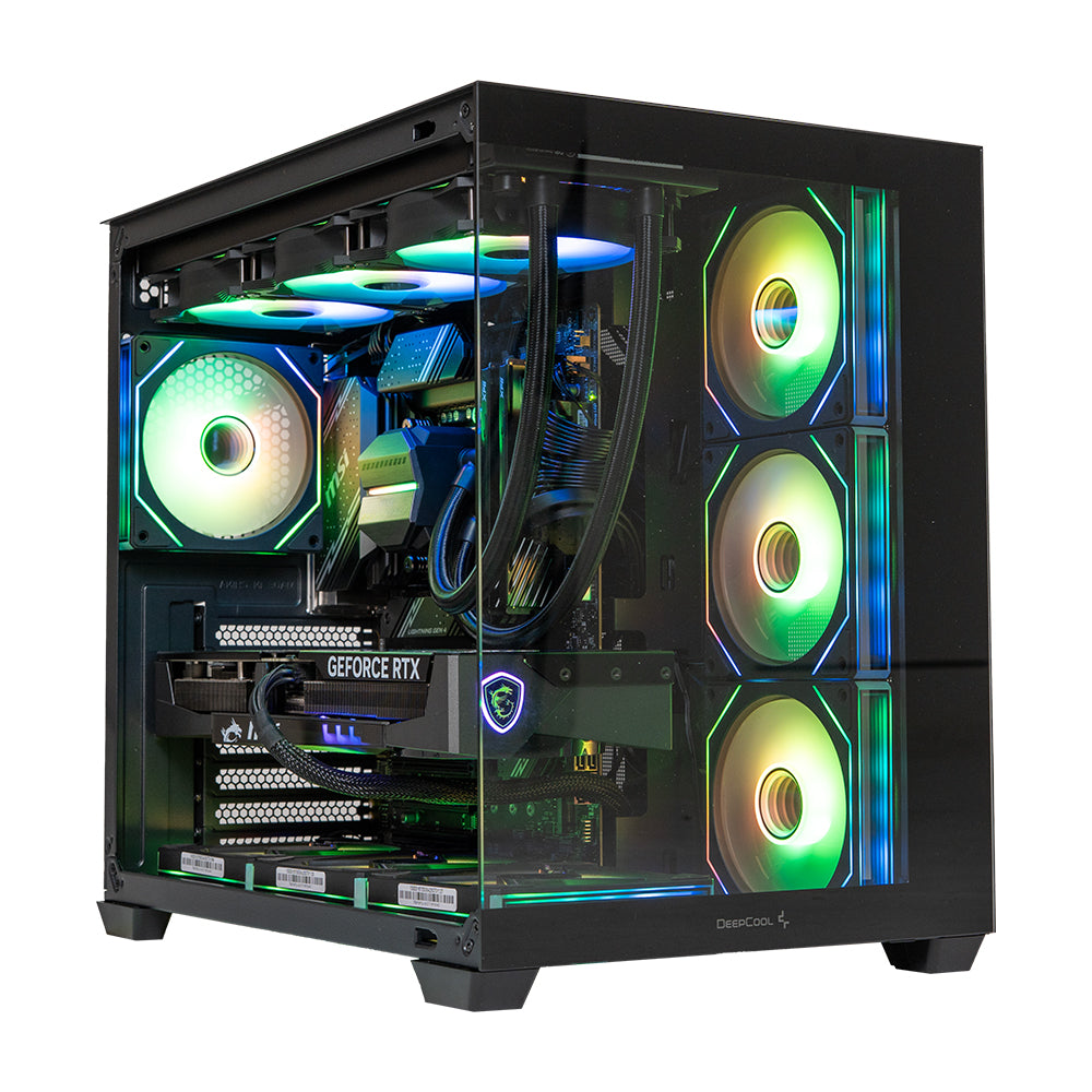 BREUNOR COOLWAVE - PC GAMING Ryzen 5 7600 6 core , RTX 5070 12GB, RAM 32GB DDR5 6000MHz, SSD 1000GB, AIO 240mm LCD, Windows 11 PRO