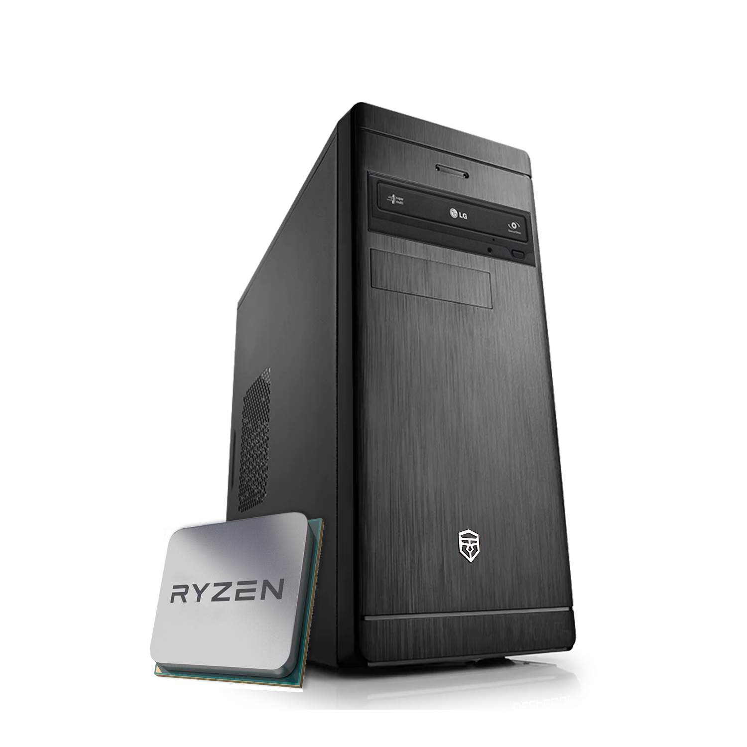 VISION R560 - PC de bureau RYZEN 5 5600G jusqu'à 4,4 GHz, 32 Go de RAM 3600 MHz, SSD NVMe 500 Go, graveur de DVD, WiFi GRATUIT, Win 11 PRO, PC de bureau Ryzen